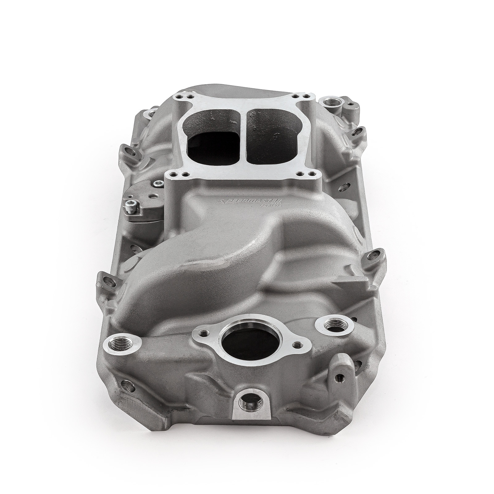 Speedmaster® 1-147-016 Chevy BBC 454 Oval Port LowRise Aluminum Intake Manifold [Satin]