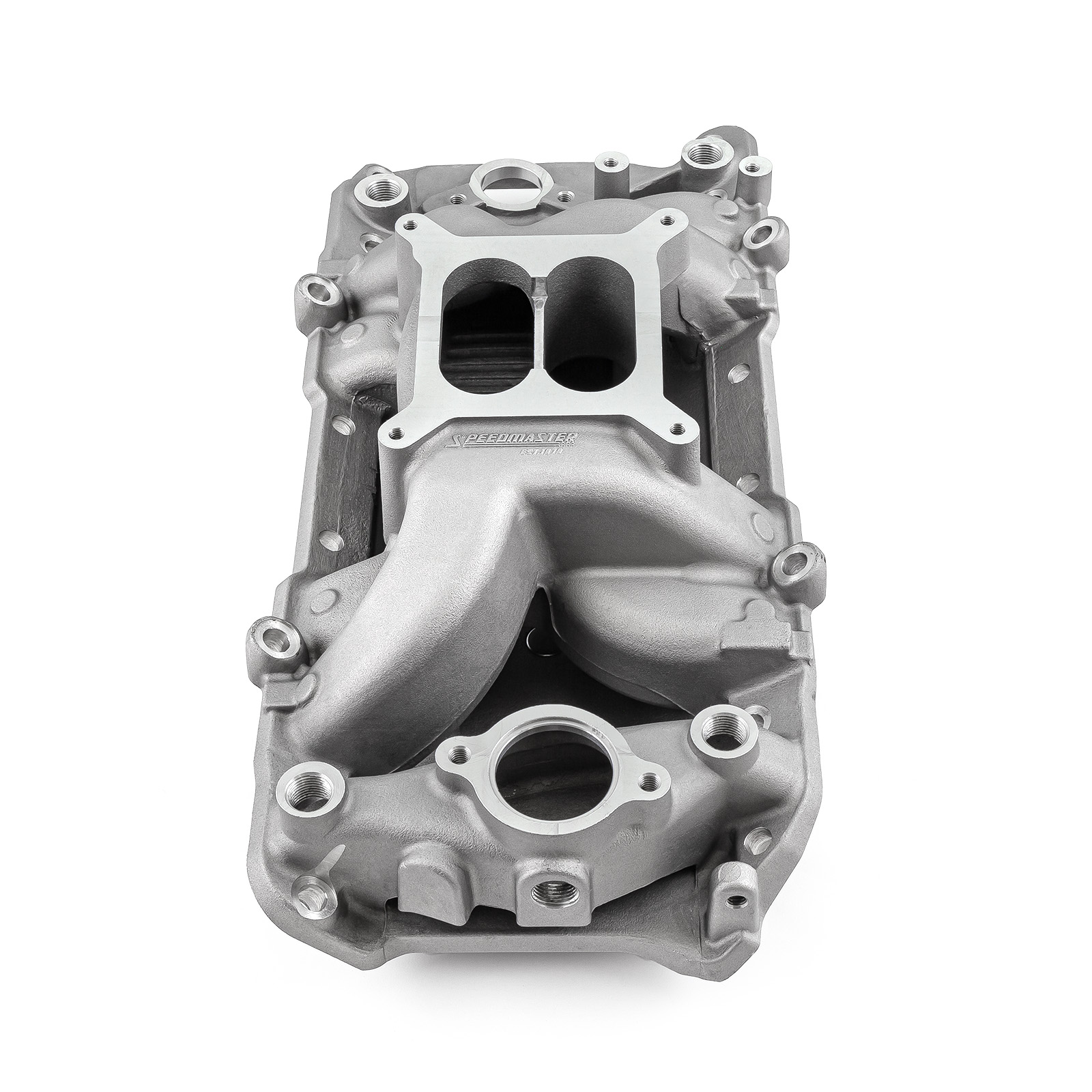 Speedmaster® 1-147-019 Chevy BBC 454 Oval Port MID-AIR™ MidRise Aluminum Intake Manifold [Satin]