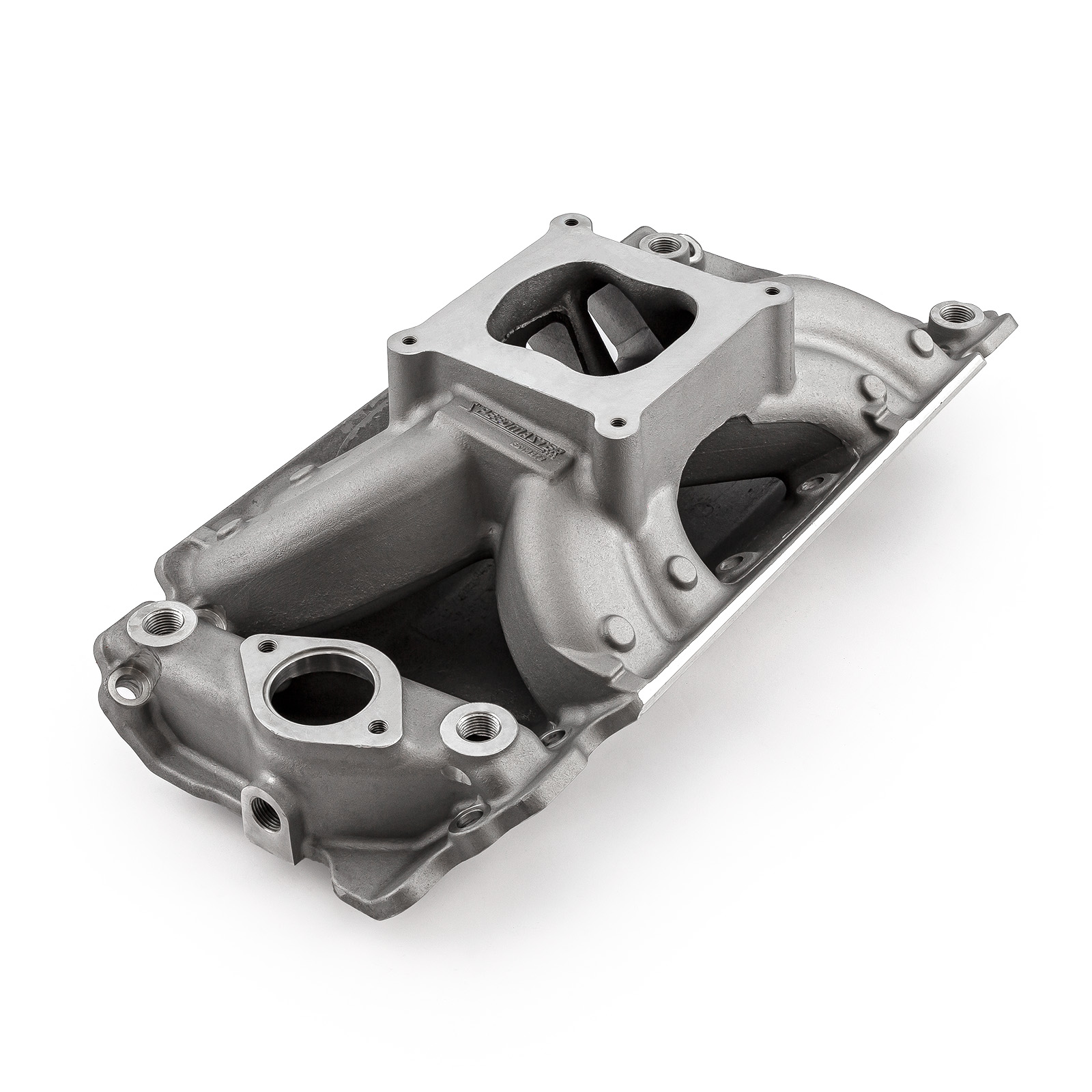 Speedmaster® 1-147-022 Chevy BBC 454 Rect Port HiRise Aluminum Intake Manifold [Satin]