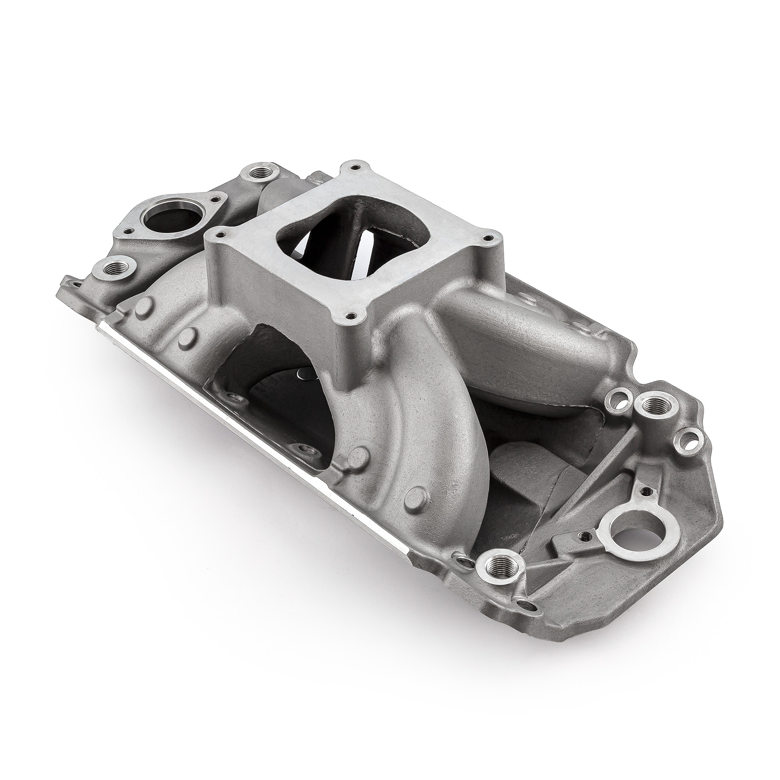 Speedmaster® 1-147-022 Chevy BBC 454 Rect Port HiRise Aluminum Intake Manifold [Satin]