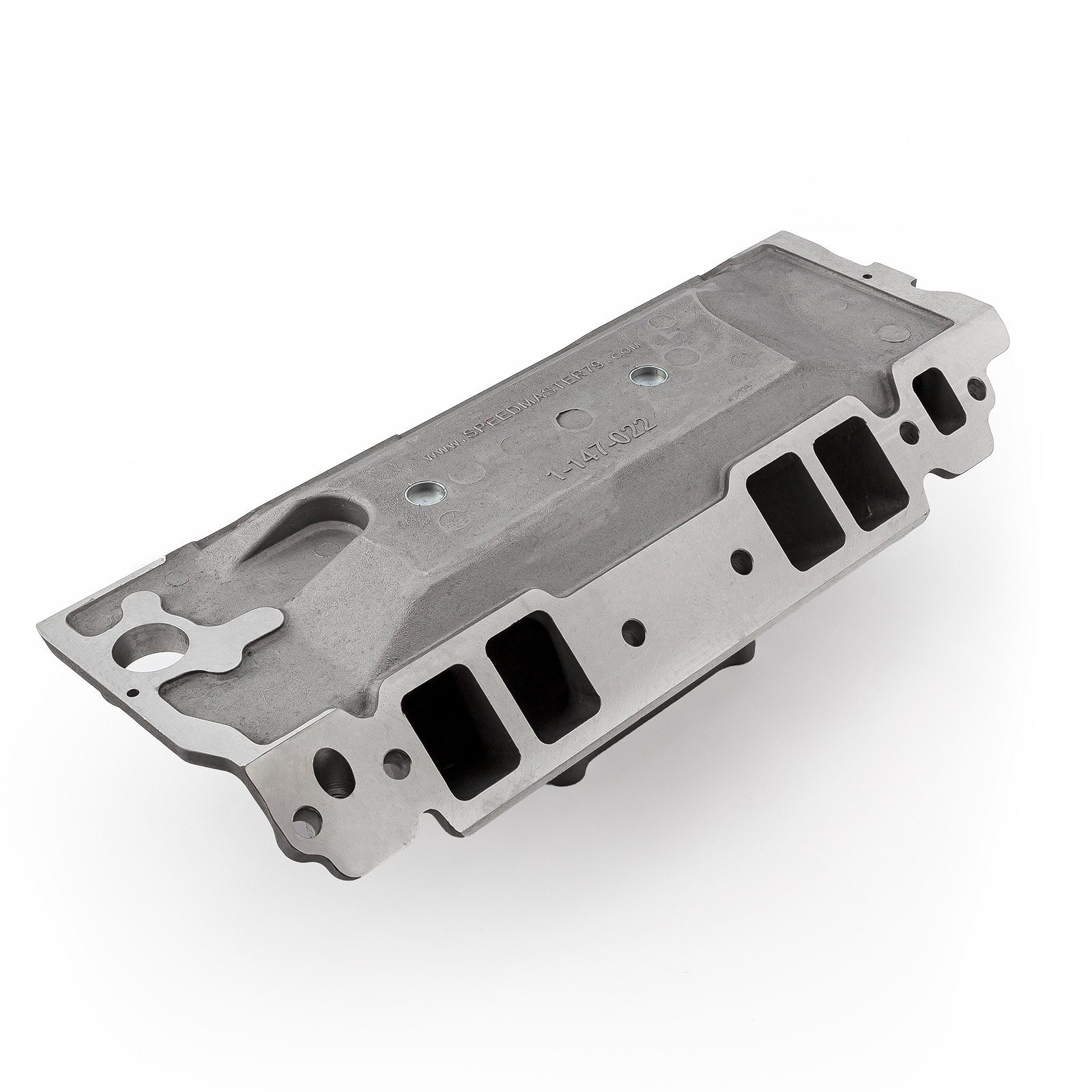 Speedmaster® 1-147-022 Chevy BBC 454 Rect Port HiRise Aluminum Intake Manifold [Satin]