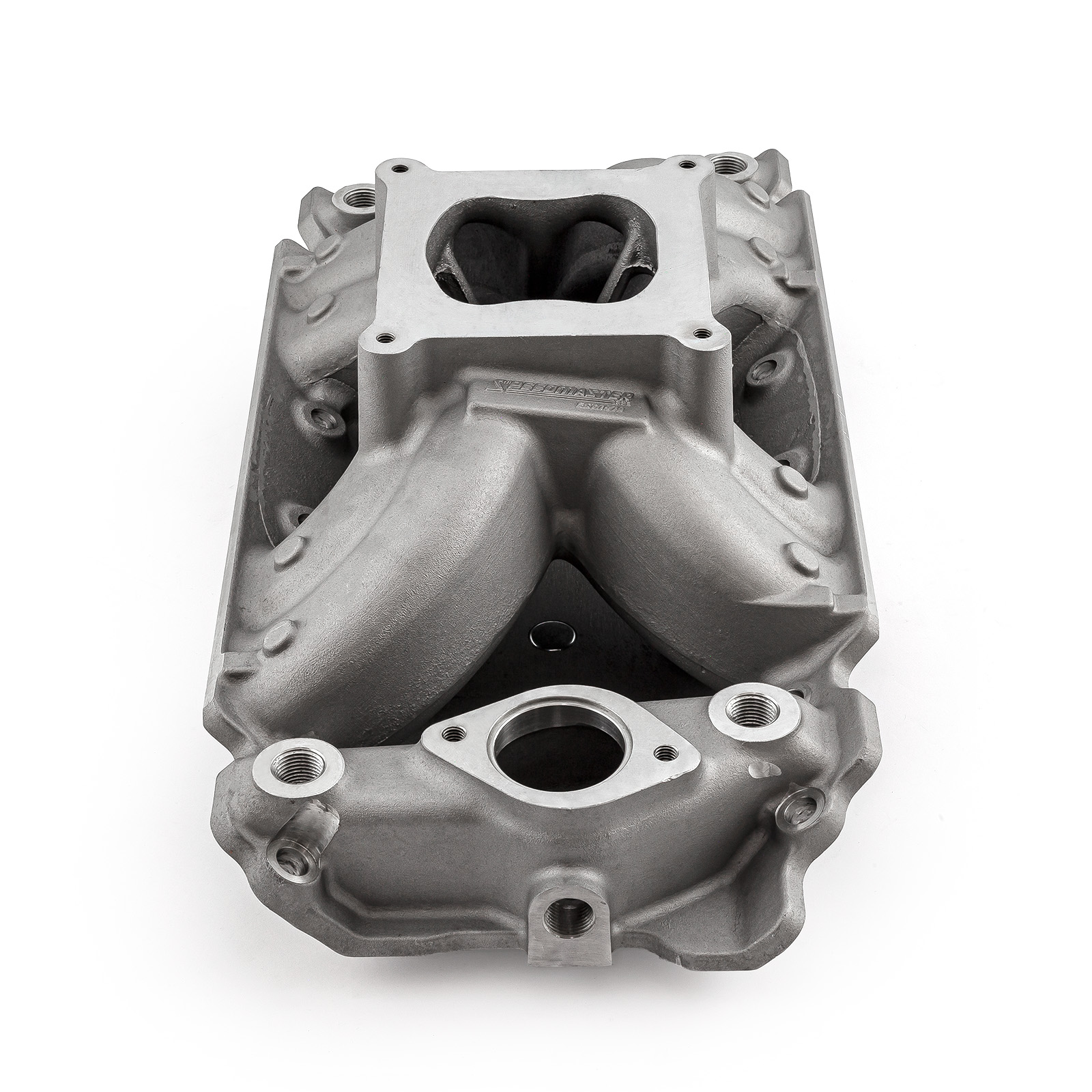 Speedmaster® 1-147-022 Chevy BBC 454 Rect Port HiRise Aluminum Intake Manifold [Satin]