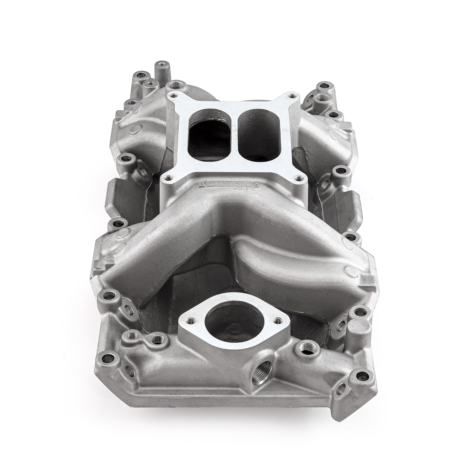 Speedmaster® 1-147-028 Mopar Chrysler Dodge SB 318 340 360 MID-AIR™ MidRise Aluminum Intake Manifold [Satin]