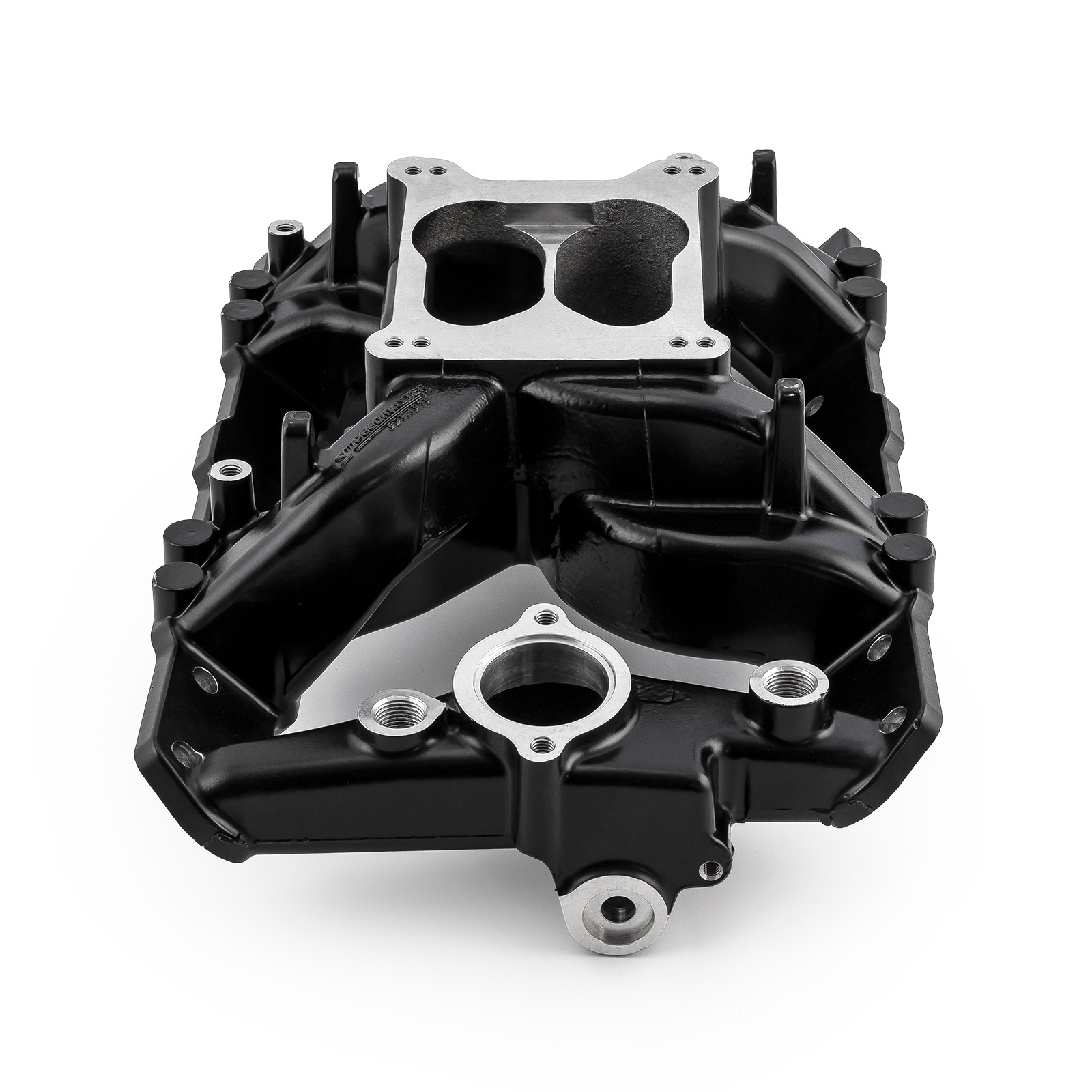 Speedmaster® 1-147-075 Pontiac 326 350 389 400 428 455 MID-AIR™ MidRise Aluminum Intake Manifold [Black]