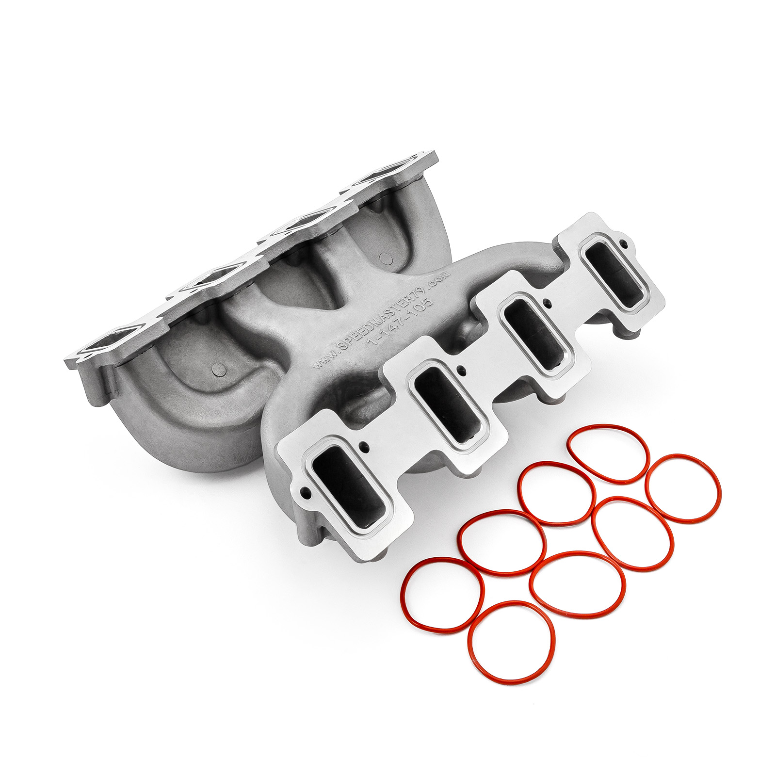 Speedmaster® 1-147-105-01 Chevy GM LS3 Dual Plane 4150 MID-AIR™ MidRise Aluminum Intake Manifold [Satin]
