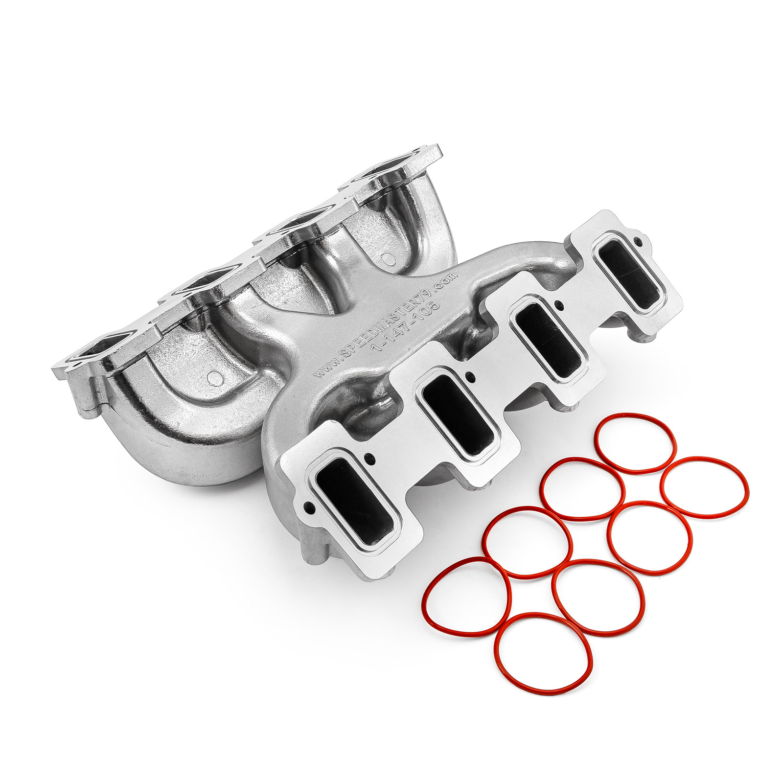 Speedmaster® 1-147-105-02 Chevy GM LS3 Dual Plane 4150 MID-AIR™ MidRise Aluminum Intake Manifold [Polished]