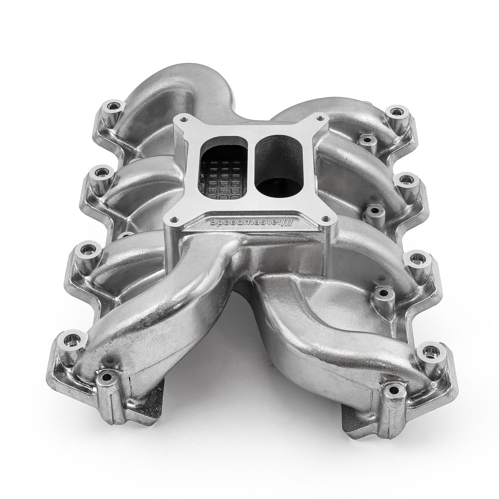 Speedmaster® 1-147-105-02 Chevy GM LS3 Dual Plane 4150 MID-AIR™ MidRise Aluminum Intake Manifold [Polished]