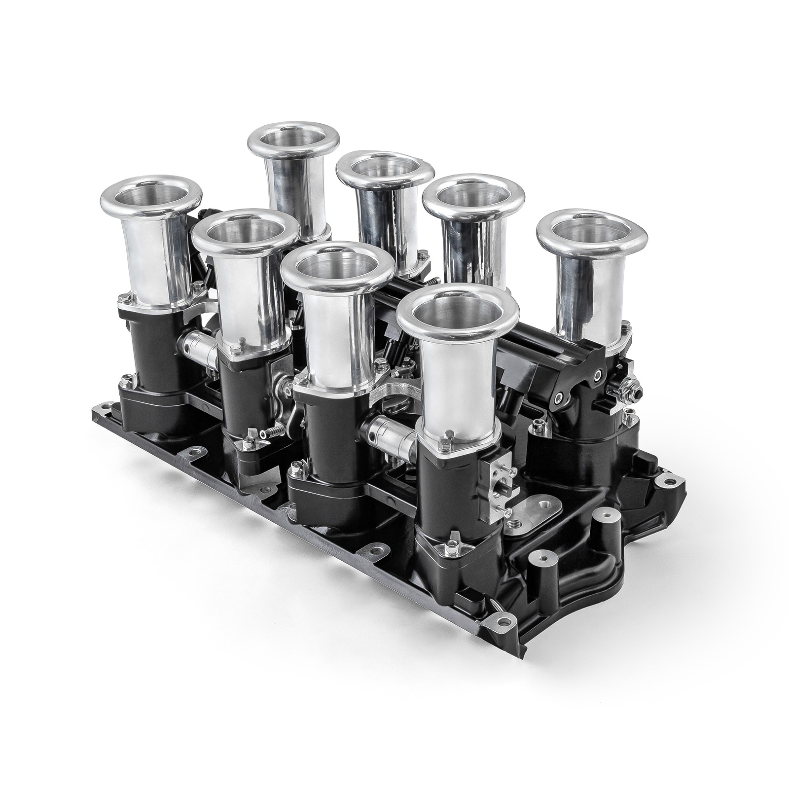 Speedmaster® 1-148-006-02 Ford 351W Windsor Downdraft 8 Stack EFI Intake Manifold System Complete Black