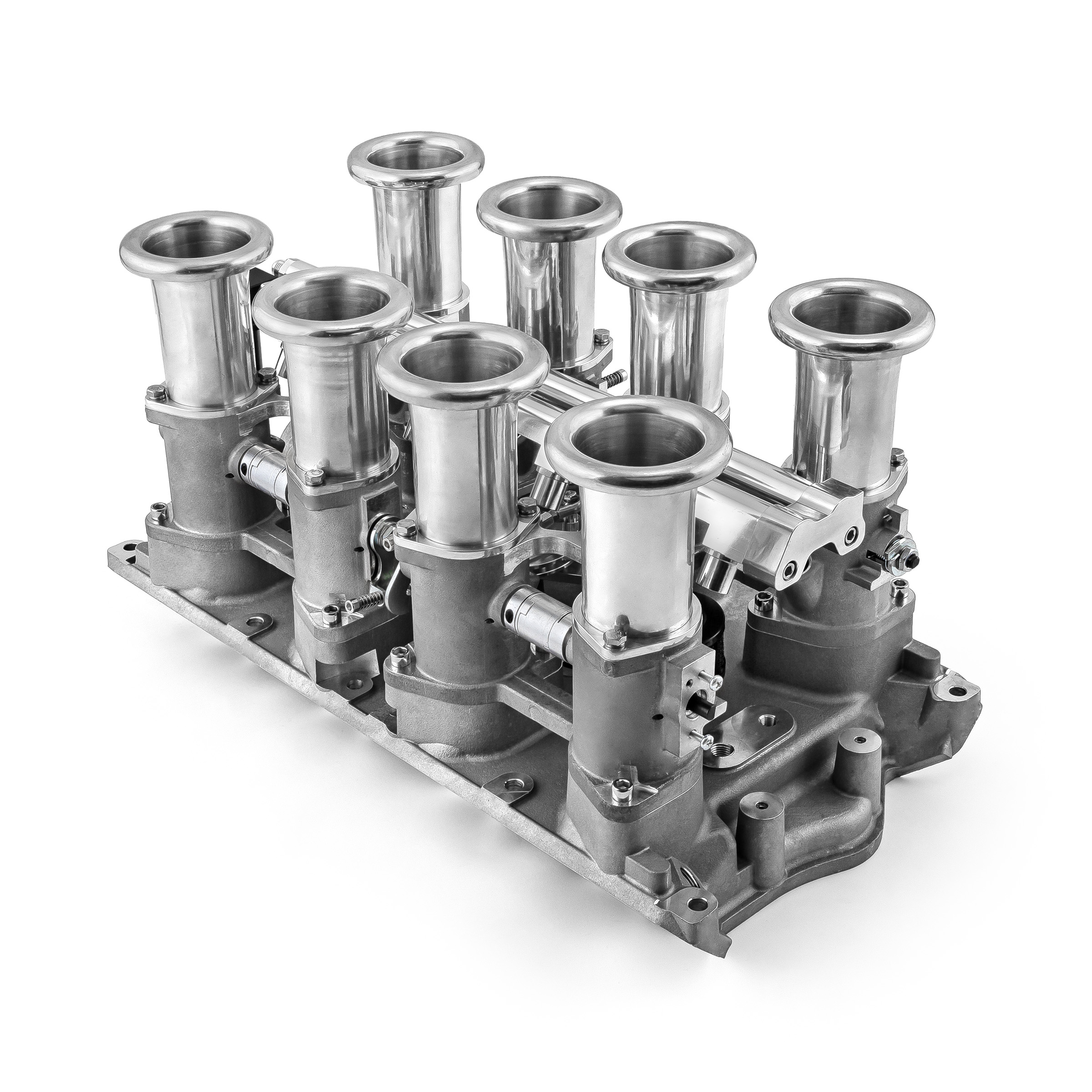 Speedmaster® 1-148-006-03 Ford 351W Windsor Downdraft 8 Stack EFI Intake Manifold System Complete Satin