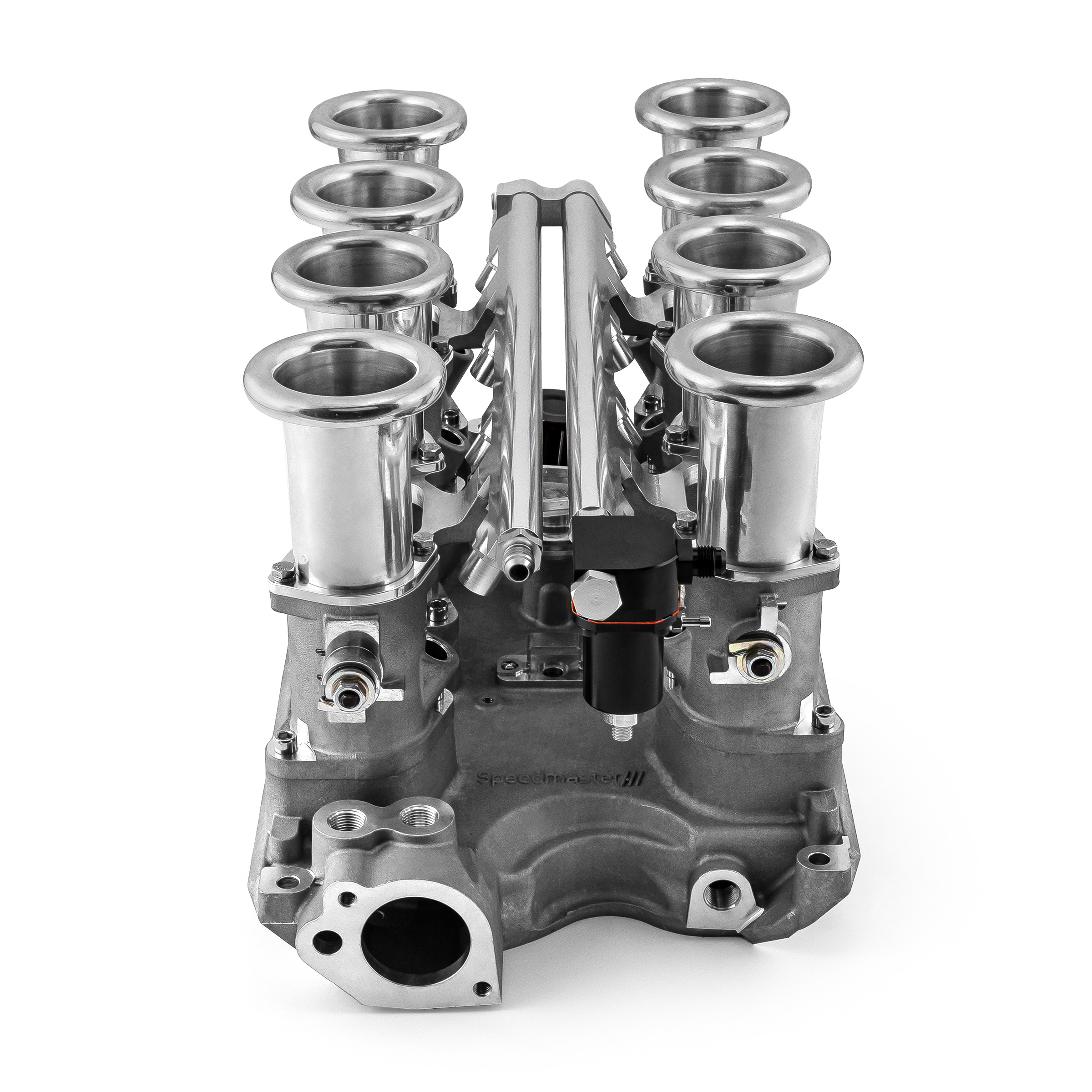 Speedmaster® 1-148-006-03 Ford 351W Windsor Downdraft 8 Stack EFI Intake Manifold System Complete Satin