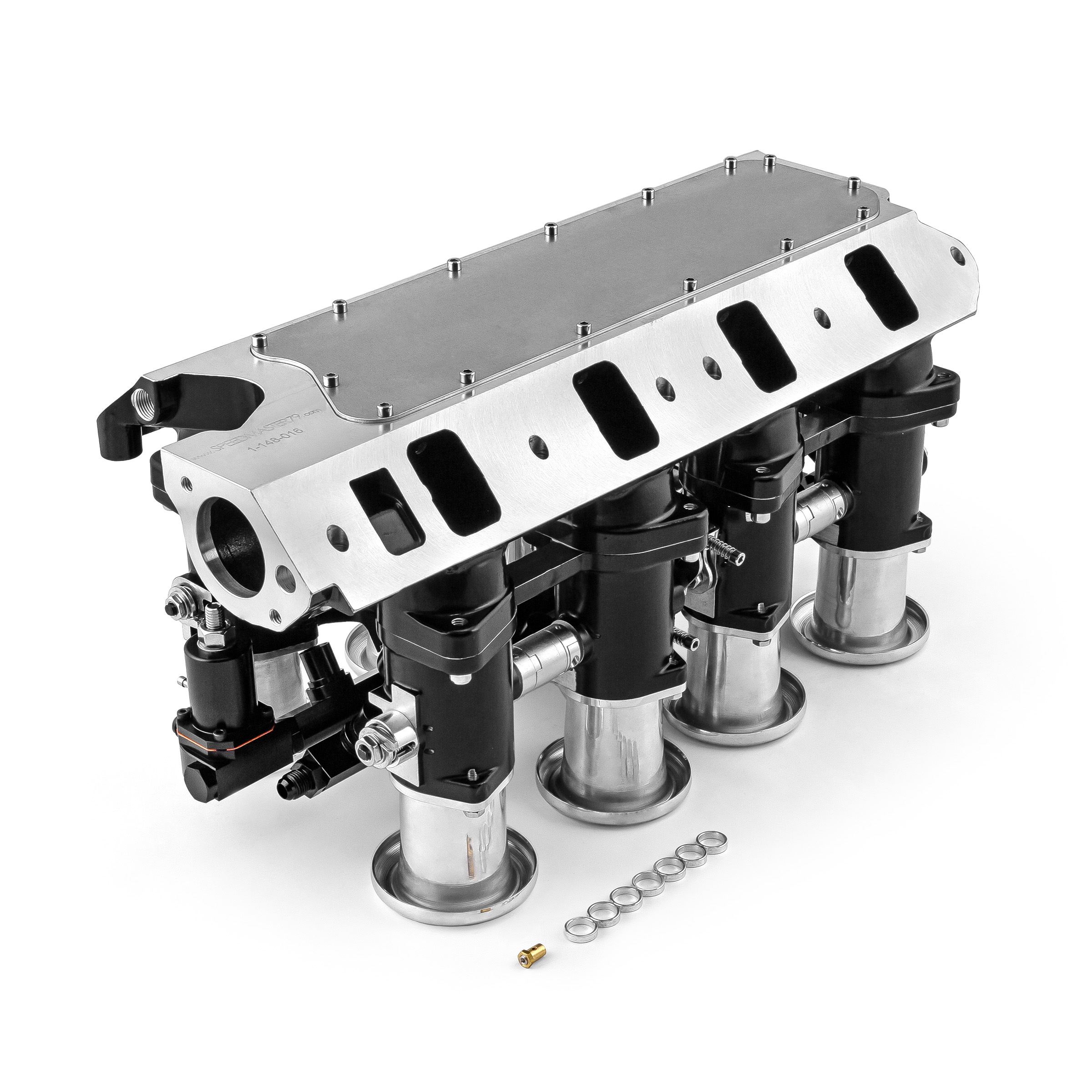 Speedmaster® 1-148-015 Ford SB 289 302 Windsor Downdraft EFI Stack Intake Manifold System Black