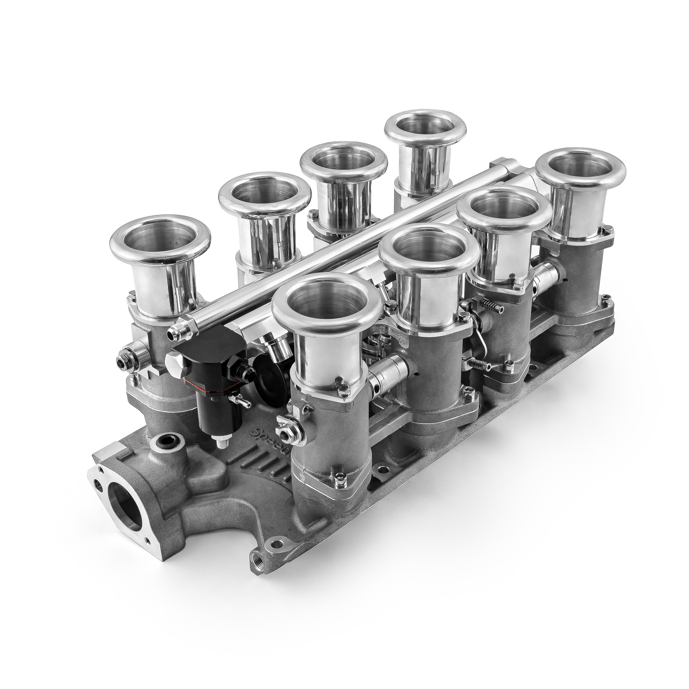 Speedmaster® 1-148-016 Ford SB 289 302 Windsor Downdraft EFI Stack Intake Manifold System Satin