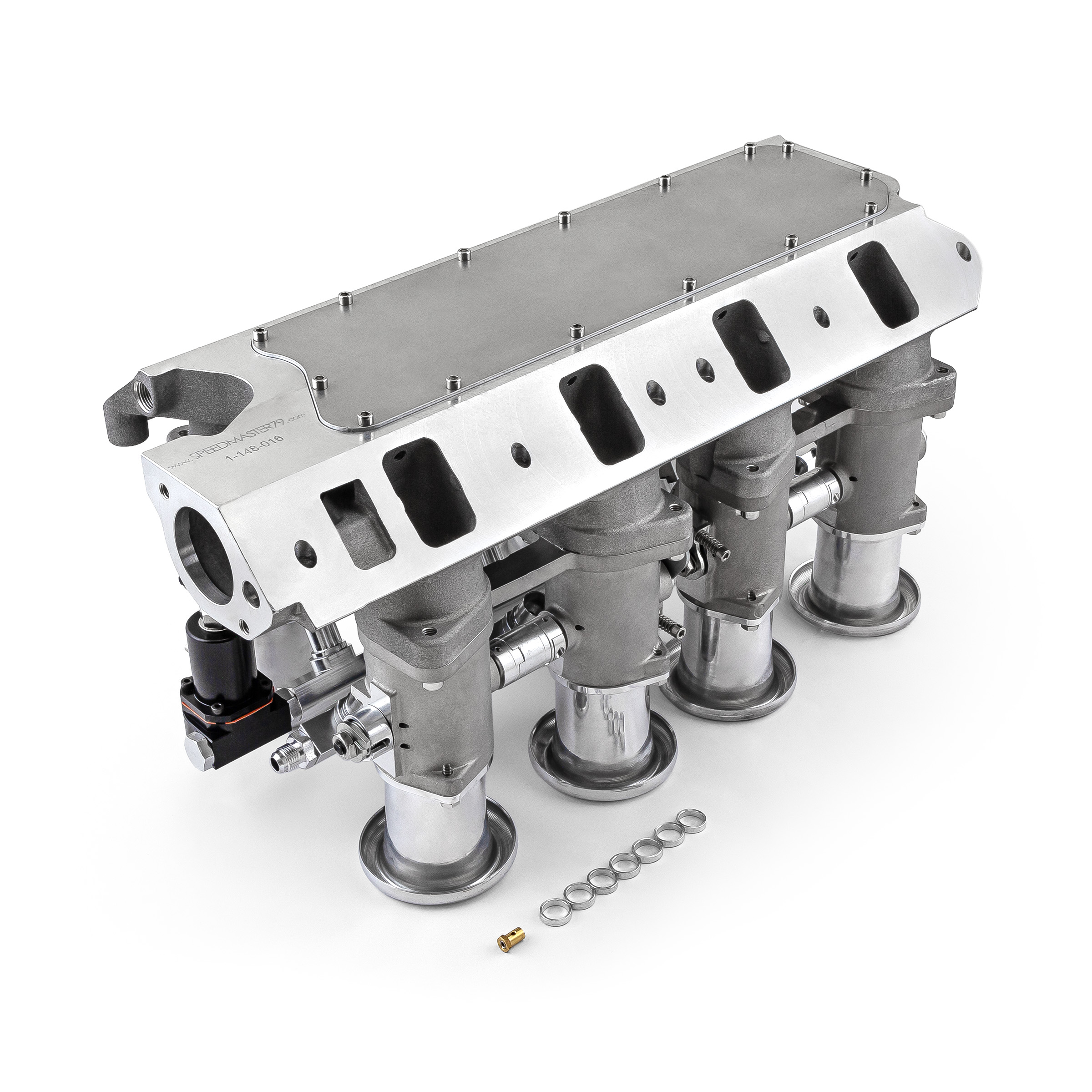 Speedmaster® 1-148-016 Ford SB 289 302 Windsor Downdraft EFI Stack Intake Manifold System Satin