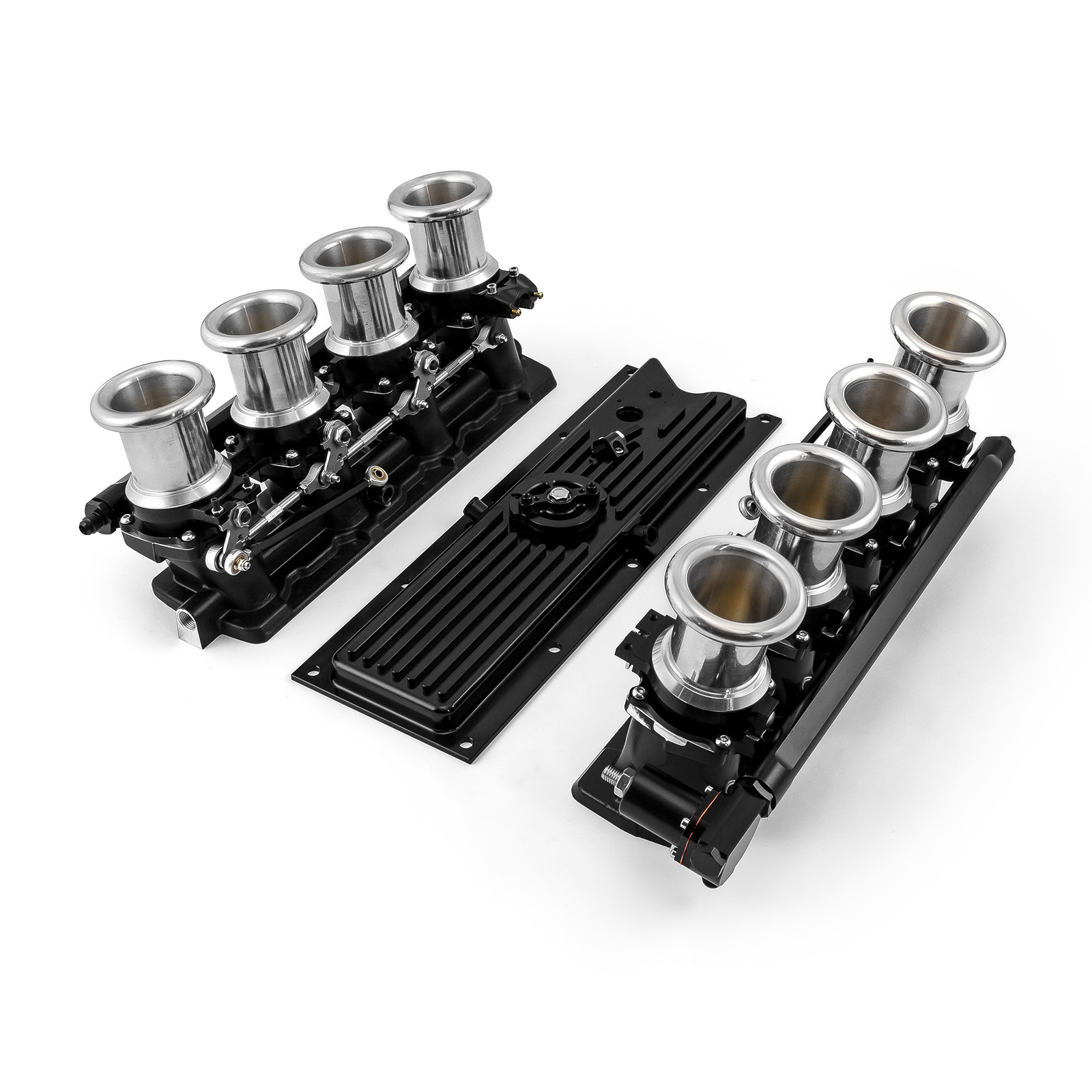 Speedmaster® 1-148-042-01 Chevy GM LS1 Downdraft EFI Stack Intake Manifold System Complete [Black]