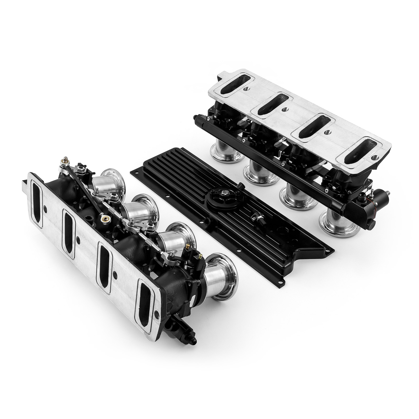 Speedmaster® 1-148-042-01 Chevy GM LS1 Downdraft EFI Stack Intake Manifold System Complete [Black]