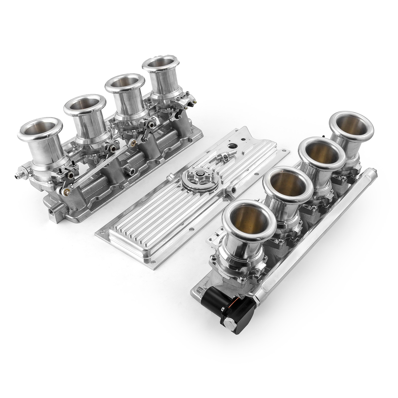 Speedmaster® 1-148-042-02 Chevy GM LS1 Downdraft EFI Stack Intake Manifold System Complete [Polished]