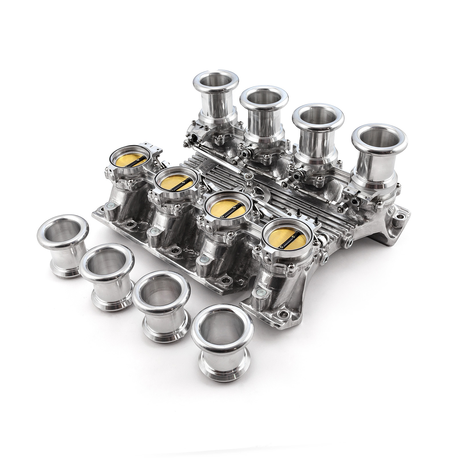 Speedmaster® 1-148-043 Chevy Gen V LT1 Downdraft 8 Stack EFI Intake Manifold System Complete Polished
