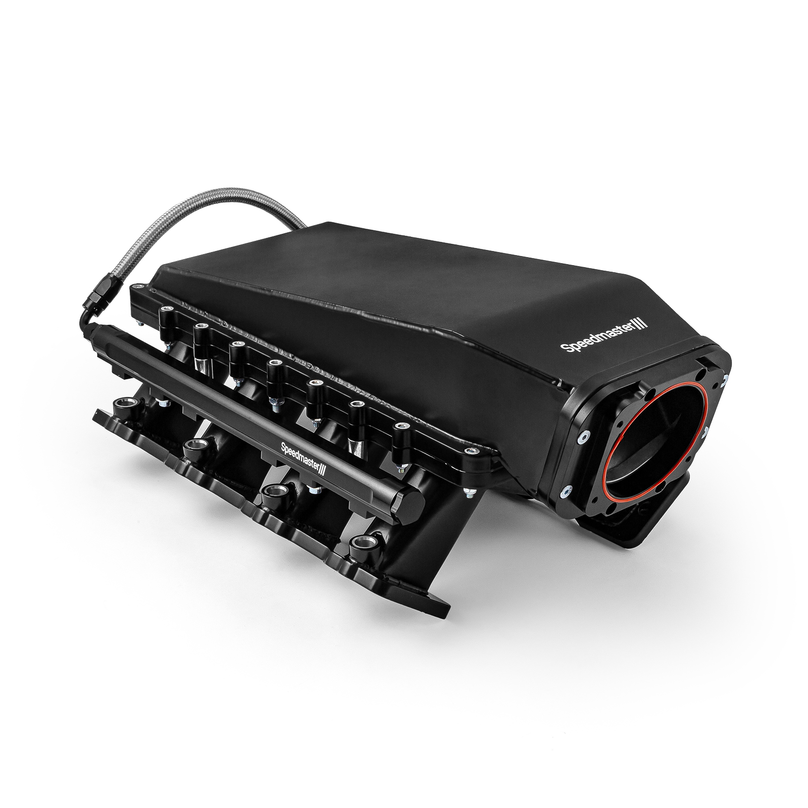Speedmaster® 1-148-051-02 Chevy LS3 2pc Fabricated Ram Air 98mm 4 Bolt EFI Intake Manifold Black