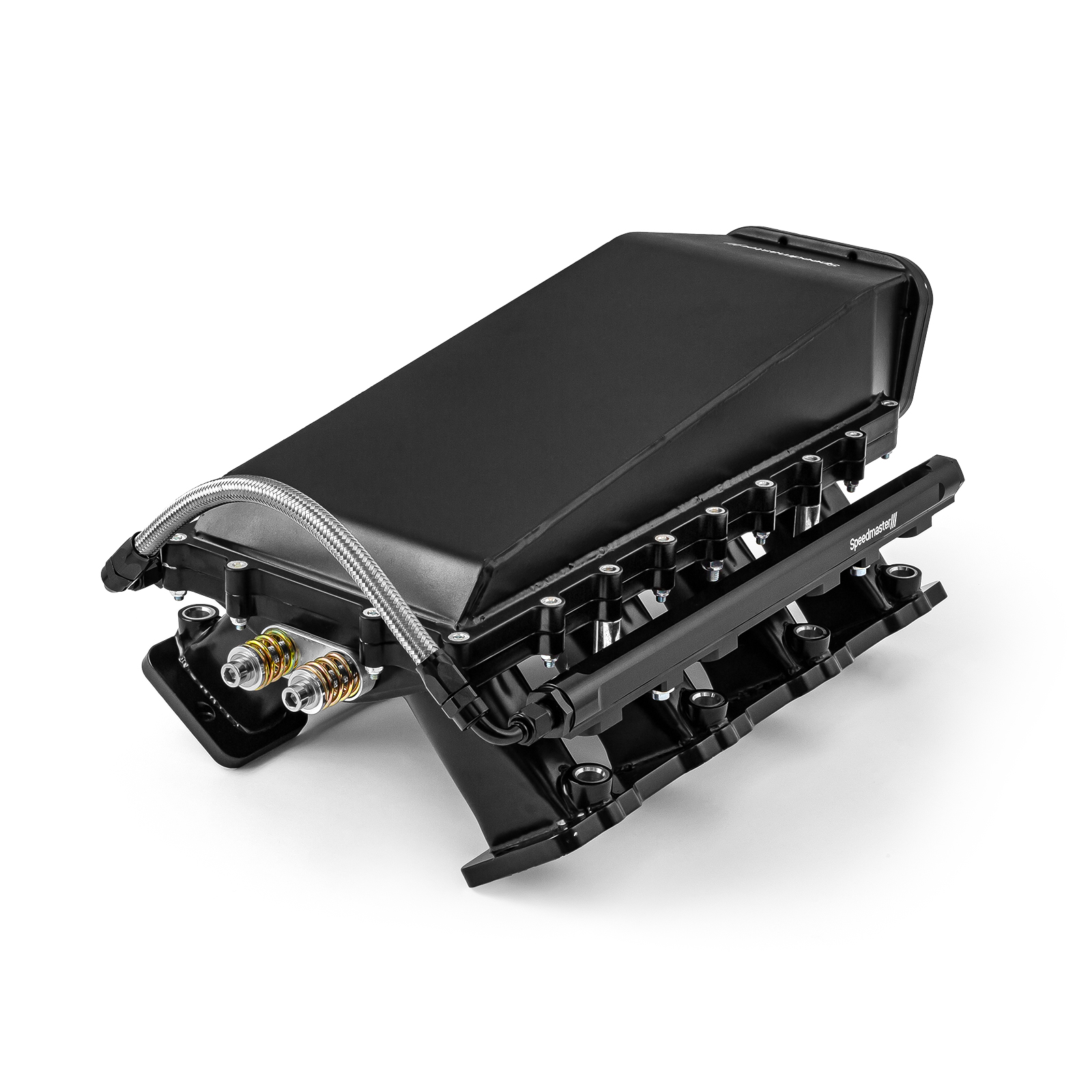 Speedmaster® 1-148-051-02 Chevy LS3 2pc Fabricated Ram Air 98mm 4 Bolt EFI Intake Manifold Black