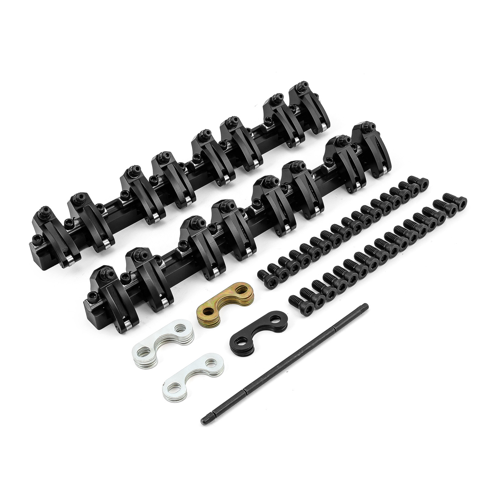 Speedmaster® 1-261-017 Chevy SBC 350 Shaft 1.5 Ratio DNA® Aluminum Roller Rocker Arms Set