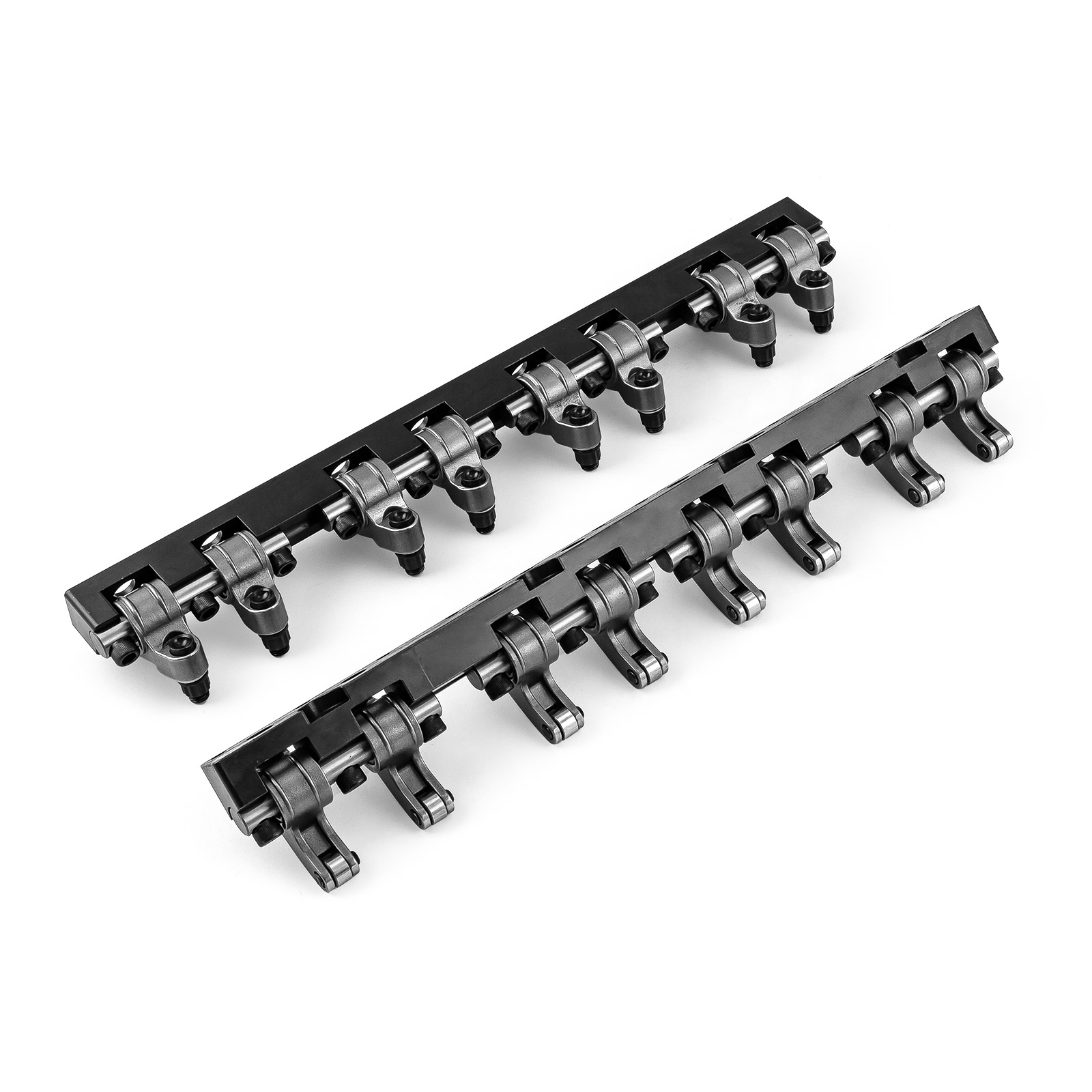 Speedmaster® 1-261-028 Chevy SBC 350 Shaft Mount 1.5 Ratio DNA® Stainless Steel Roller Rocker Arms