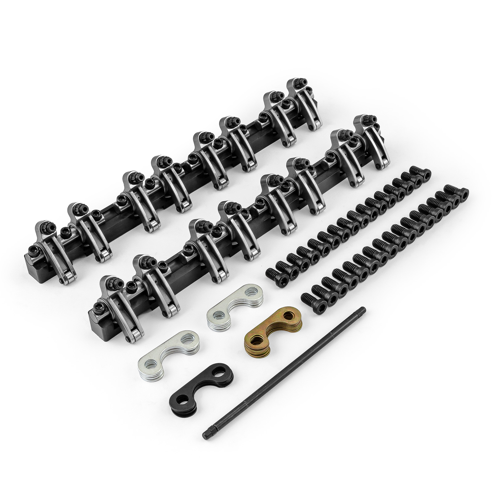 Chevy SBC 350 Shaft Mount 1.6 Ratio DNA® Stainless Steel Roller Rocker Arms