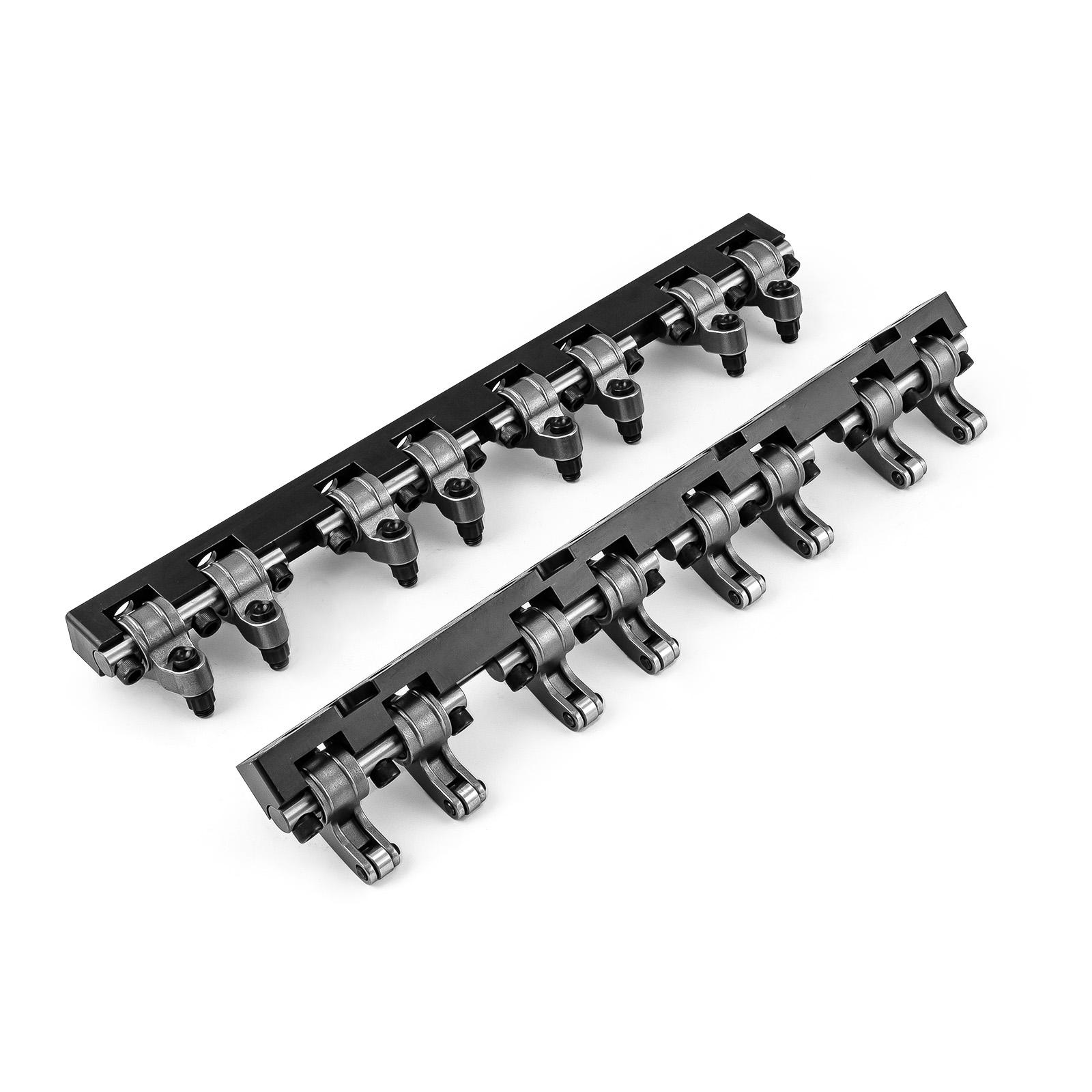 Speedmaster® 1-261-029 Chevy SBC 350 Shaft Mount 1.6 Ratio DNA® Stainless Steel Roller Rocker Arms