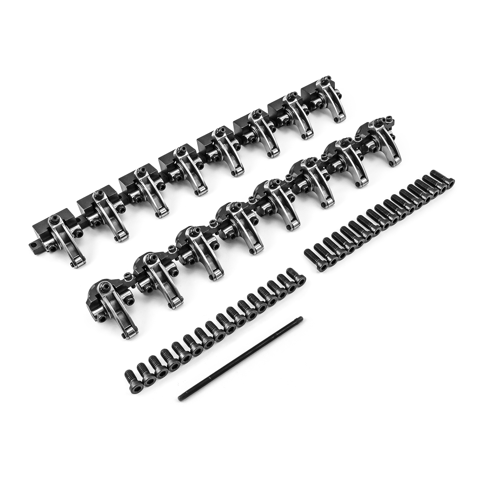 Speedmaster® 1-261-032 Chevy BBC 454 Shaft Mount 1.7 Ratio DNA® Stainless Steel Roller Rocker Arms