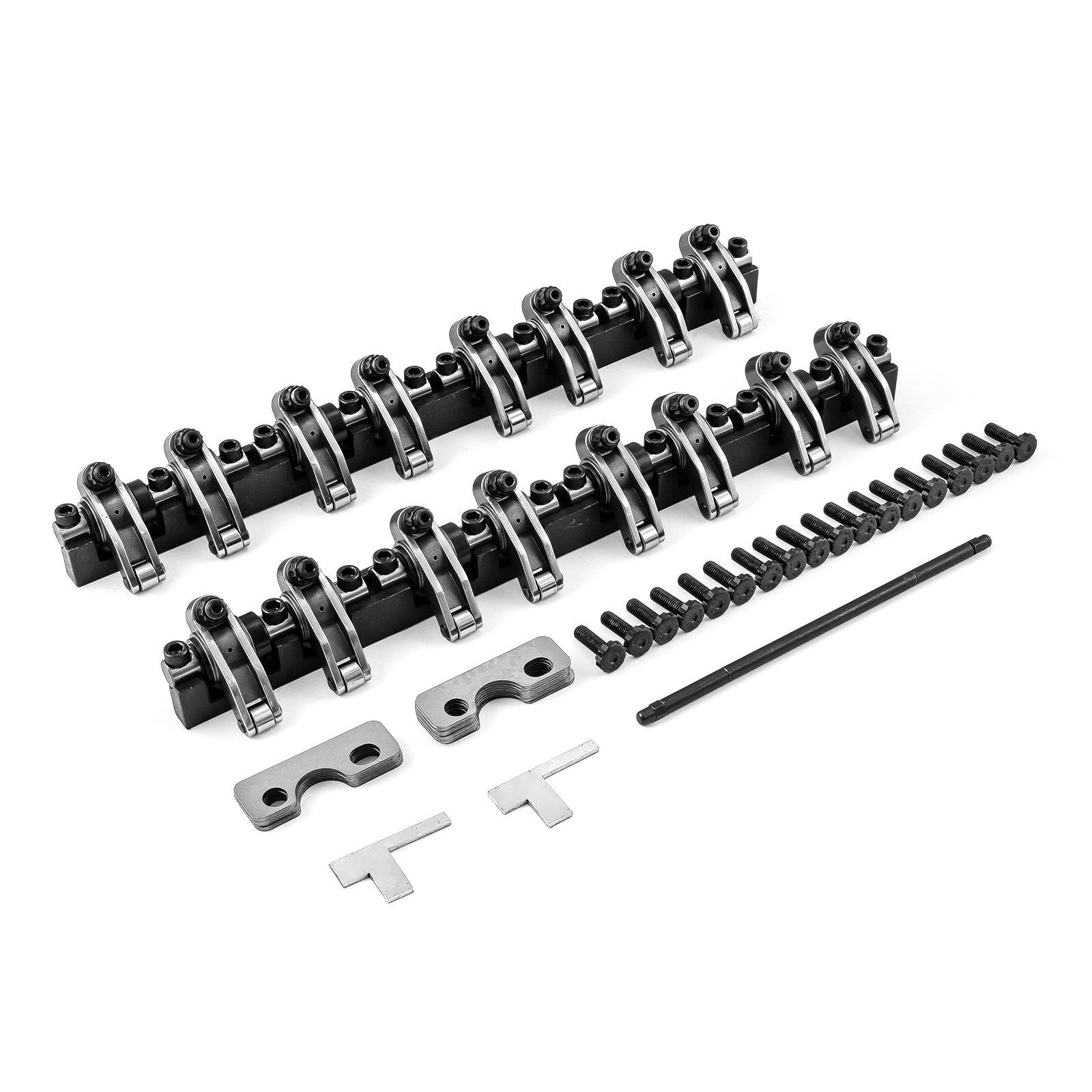 Speedmaster® 1-261-034 Chevy GM LS1 Shaft Mount 1.7 Ratio DNA® Stainless Steel Roller Rocker Arms