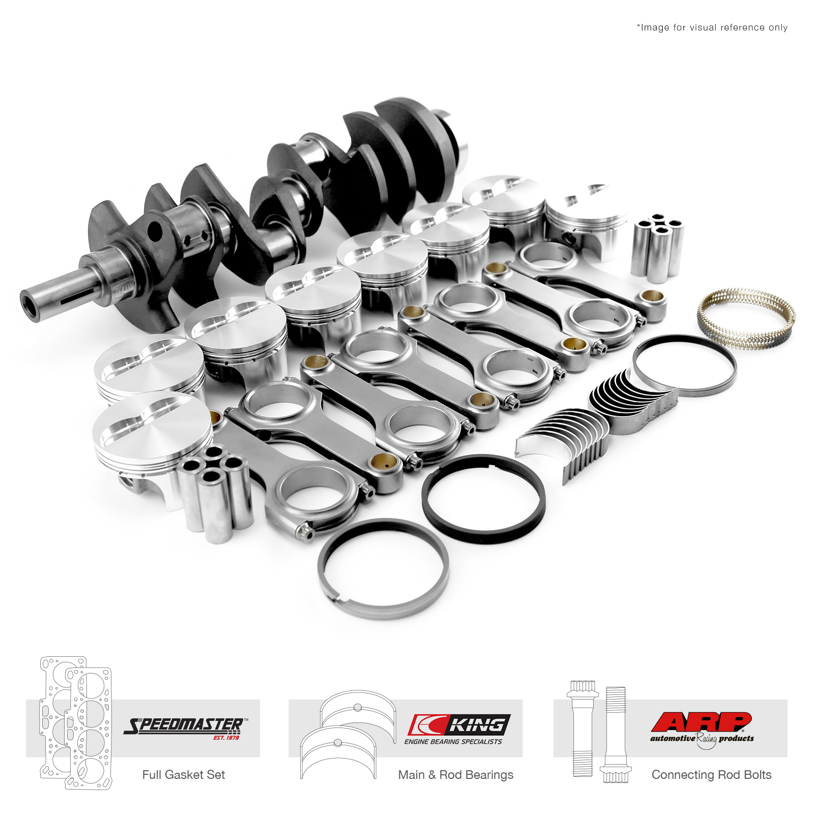 Speedmaster® 1-290-013 Ford 302 351C Cleveland 3.750" 383 ci Rotating Assembly Kit - Outlaw Series