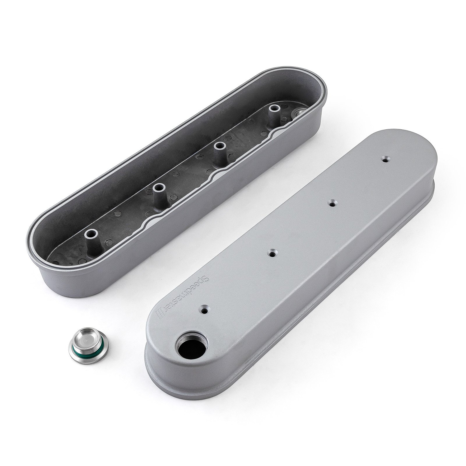 Speedmaster® 1-314-003-02 Chevy GM LS1 LS2 LS3 LS6 LS7 Aluminum Valve Covers [Silver]