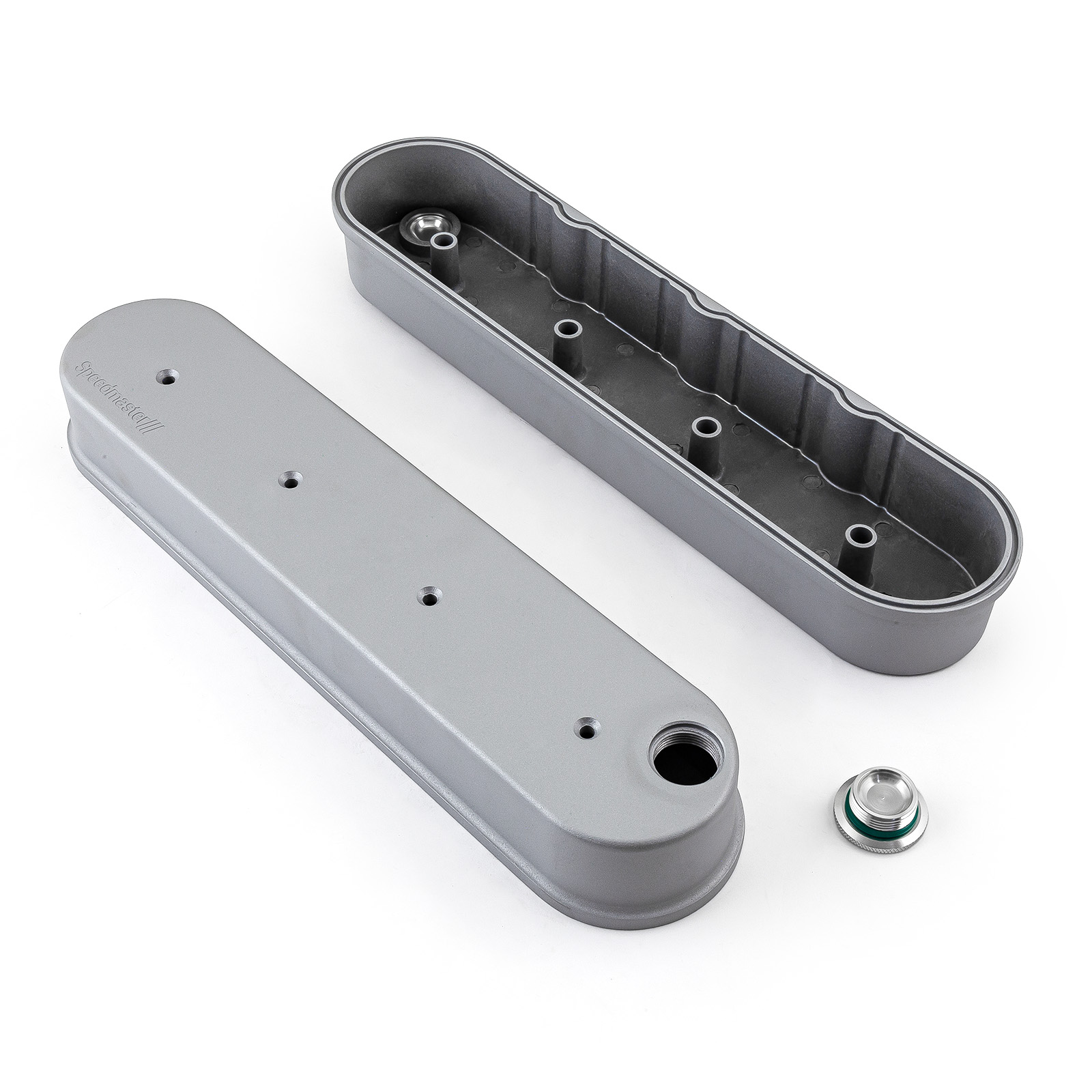 Speedmaster® 1-314-003-02 Chevy GM LS1 LS2 LS3 LS6 LS7 Aluminum Valve Covers [Silver]