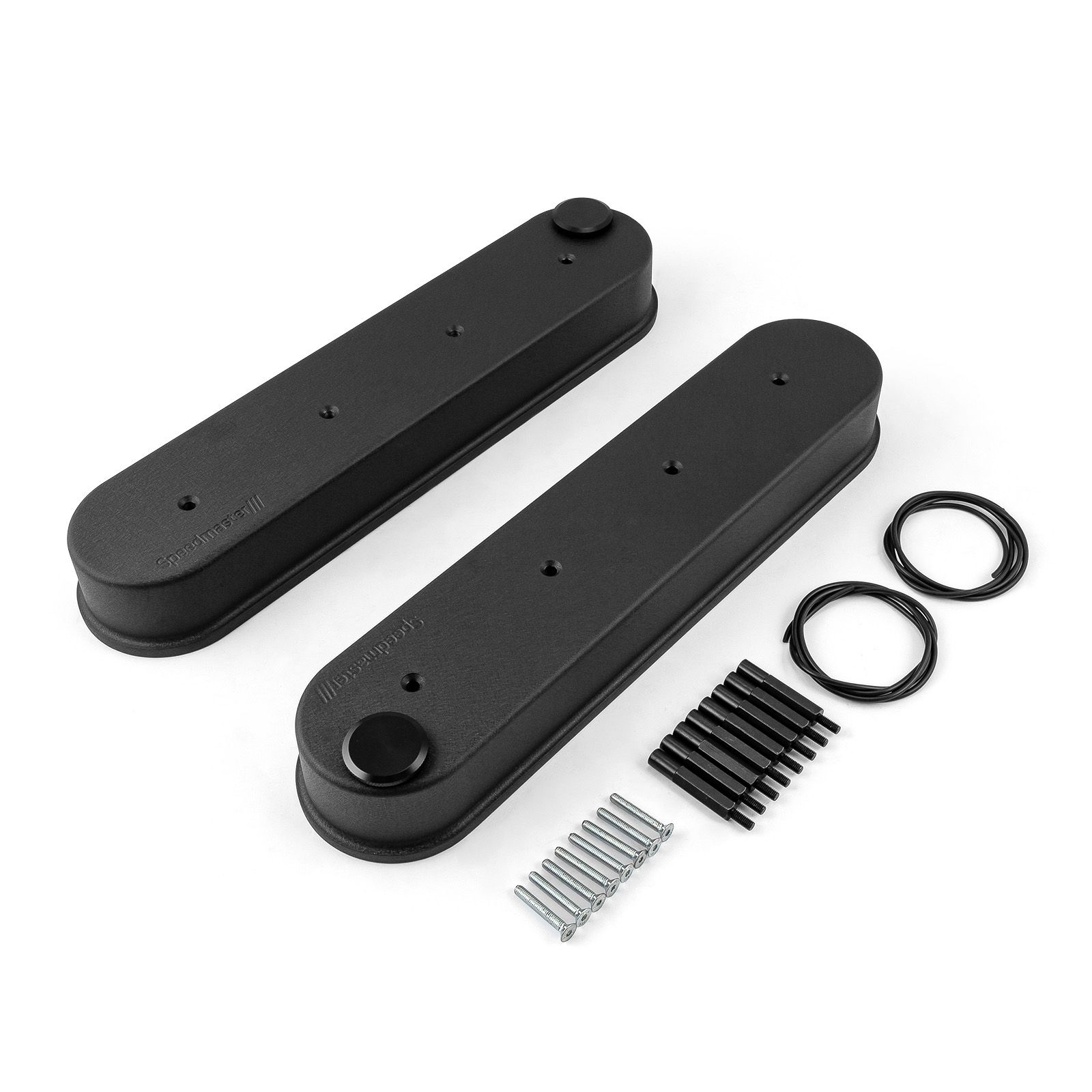 Chevy GM LS1 LS2 LS3 LS6 LS7 Aluminum Valve Covers [Black]