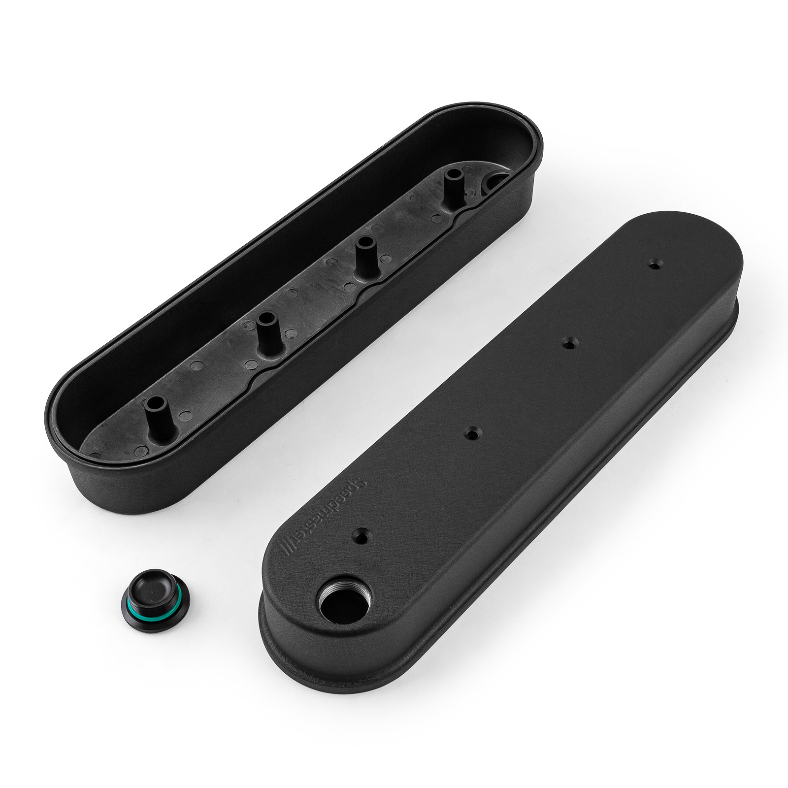 Speedmaster® 1-314-003-03 Chevy GM LS1 LS2 LS3 LS6 LS7 Aluminum Valve Covers [Black]
