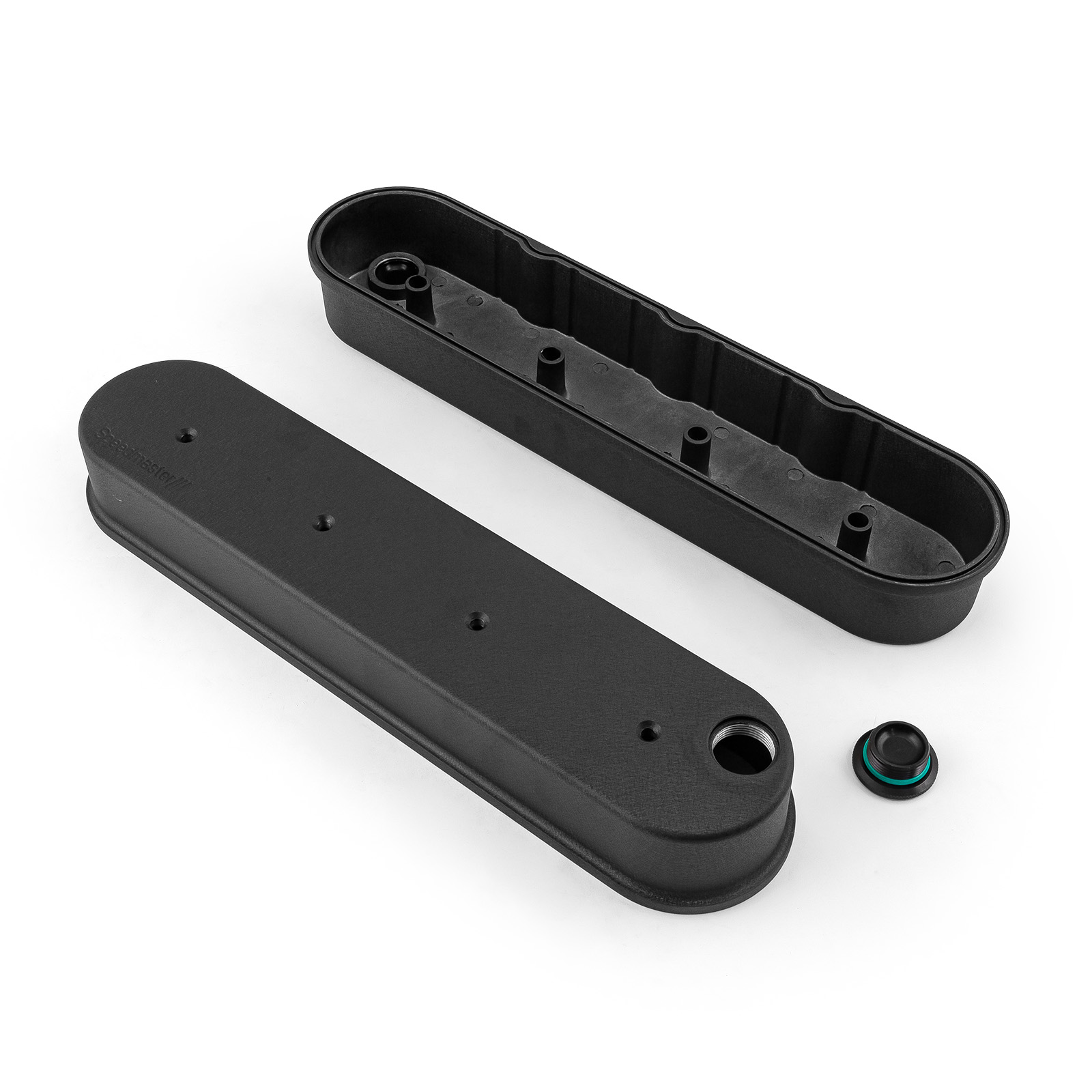 Speedmaster® 1-314-003-03 Chevy GM LS1 LS2 LS3 LS6 LS7 Aluminum Valve Covers [Black]