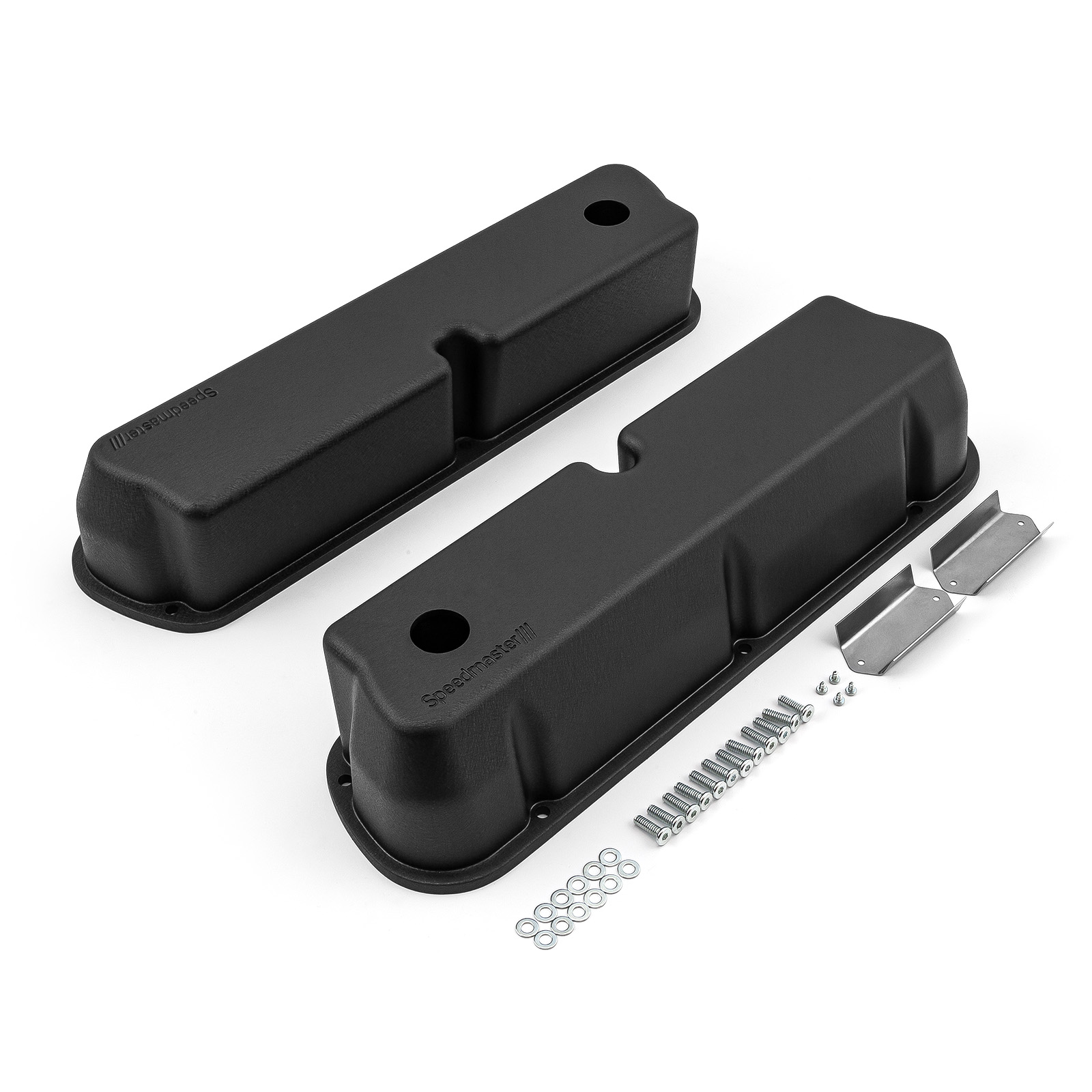 Speedmaster® 1-314-004-03 Ford SB 289 302 351 Windsor Aluminum Valve Covers [Black]