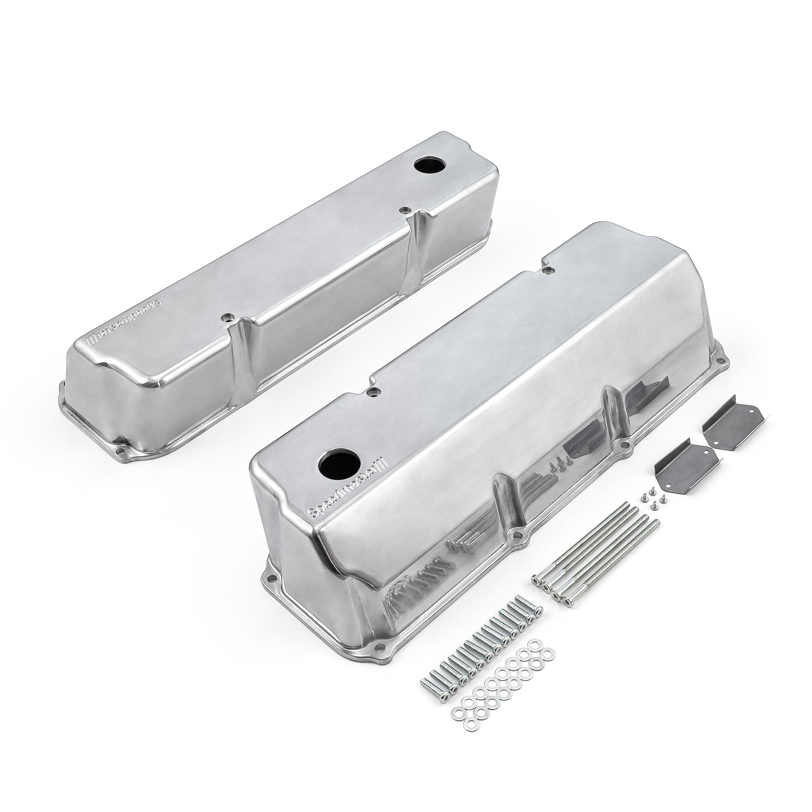 Speedmaster® 1-314-005-01 Ford 302 351C Cleveland Aluminum Valve Covers [Polished]