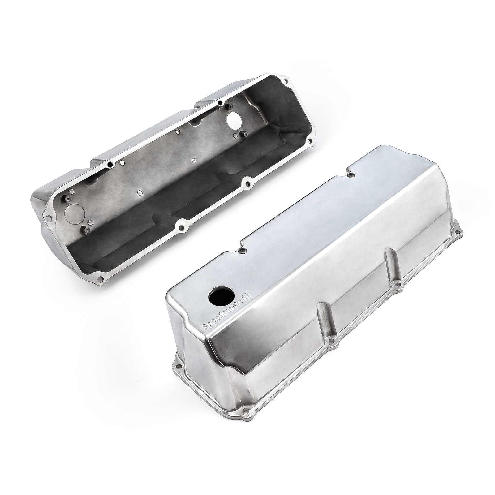 Speedmaster® 1-314-005-01 Ford 302 351C Cleveland Aluminum Valve Covers [Polished]