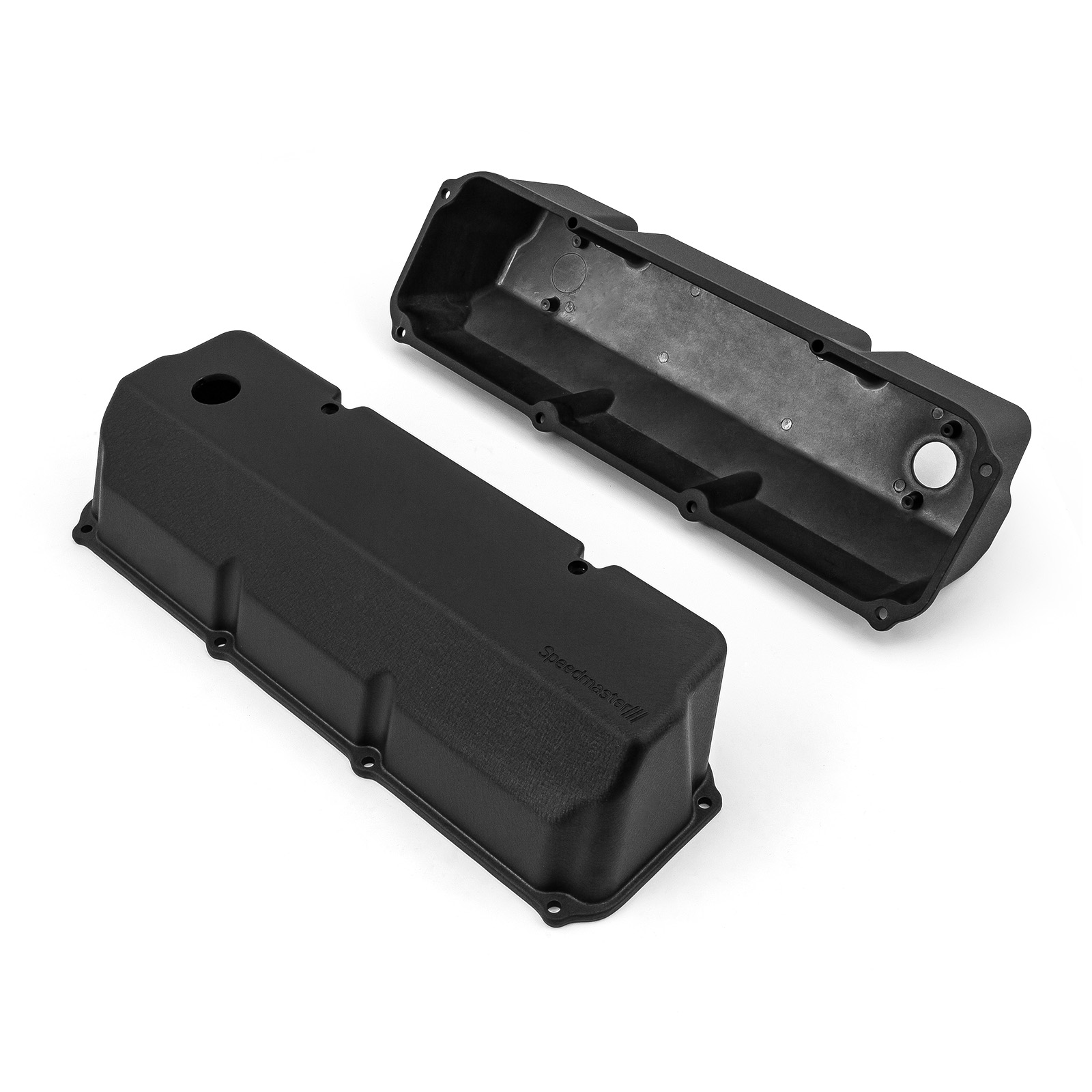 Speedmaster® 1-314-005-03 Ford 351C Cleveland Aluminum Valve Covers [Black]