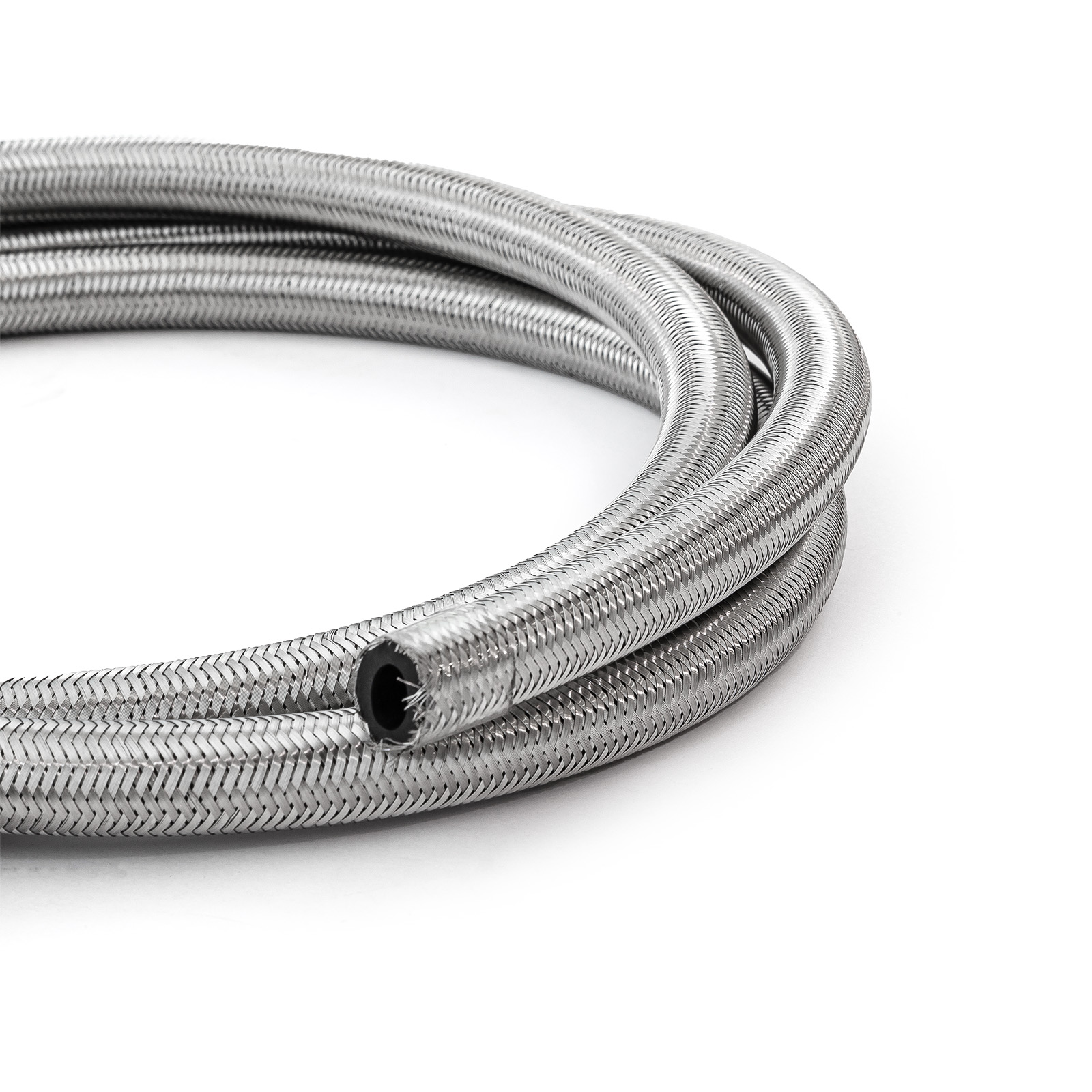 Speedmaster® 1-339-002-01 -6 AN Braided Stainless Steel Hose Line [3 ft. Length]