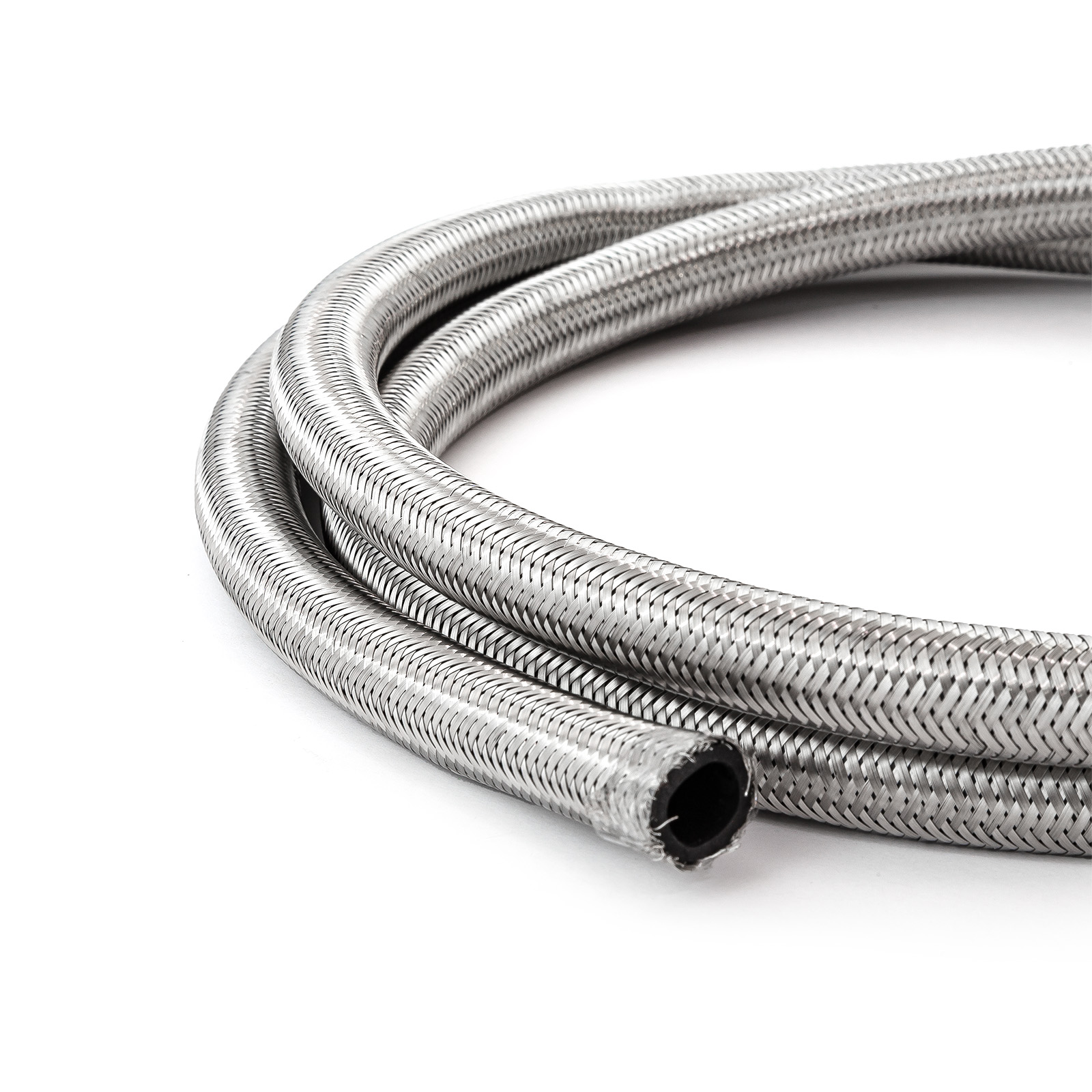 Speedmaster® 1-339-003-02 -8 AN Braided Stainless Steel Hose Line [6 ft. Length]