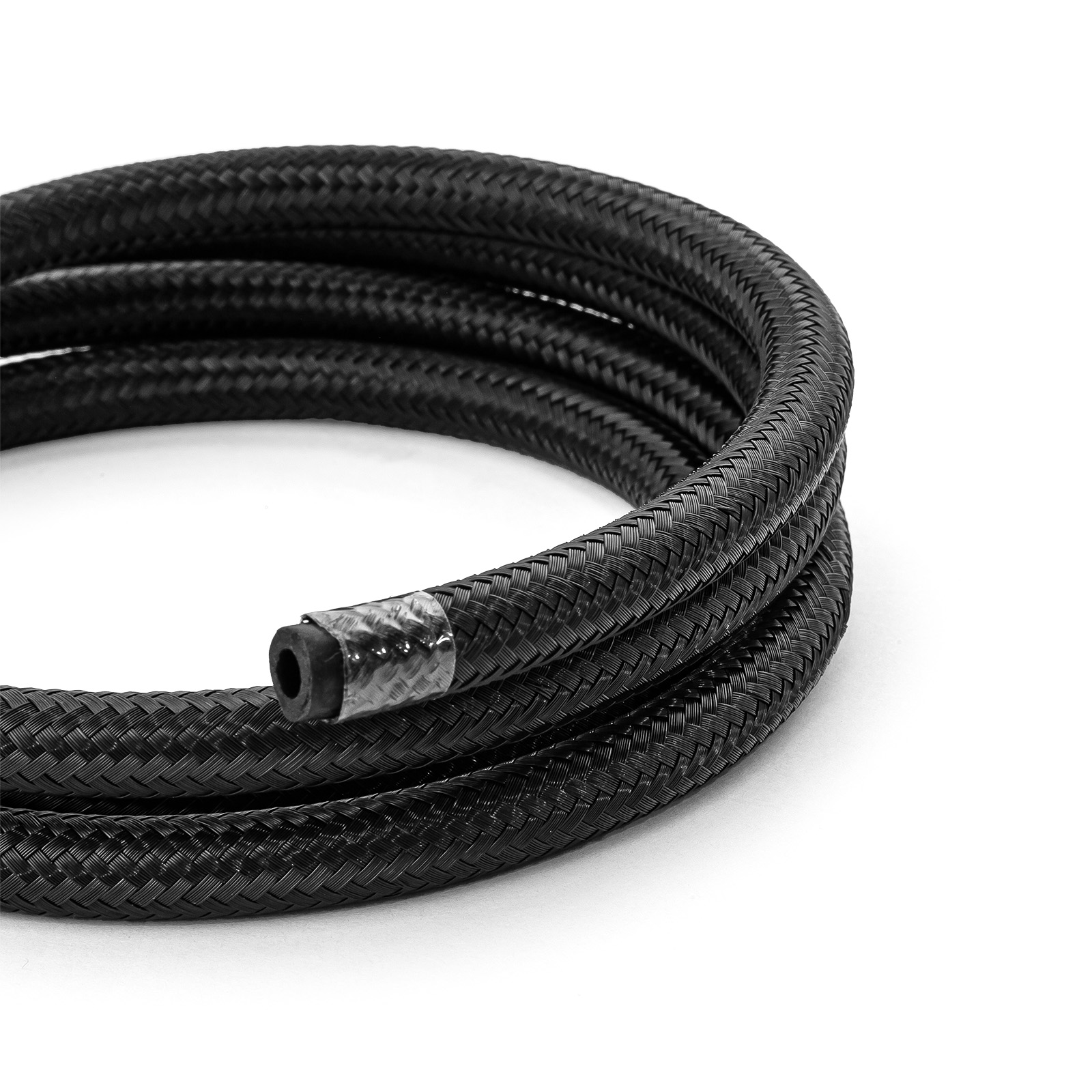 Speedmaster® 1-339-007-05 -4 AN Braided Black Nylon Hose Line [20 ft. Length]