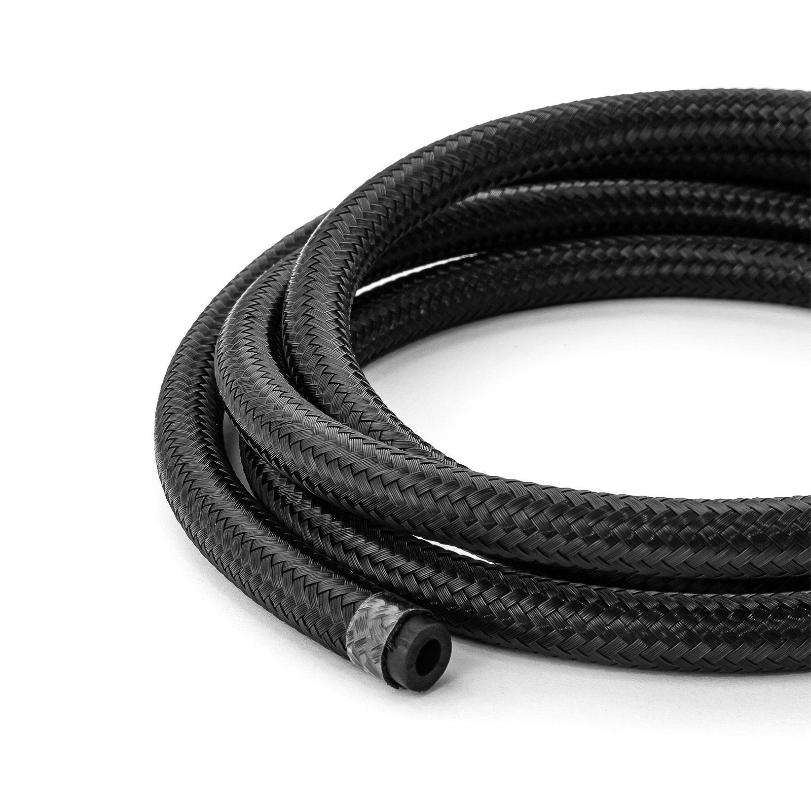 Speedmaster® 1-339-007-05 -4 AN Braided Black Nylon Hose Line [20 ft. Length]