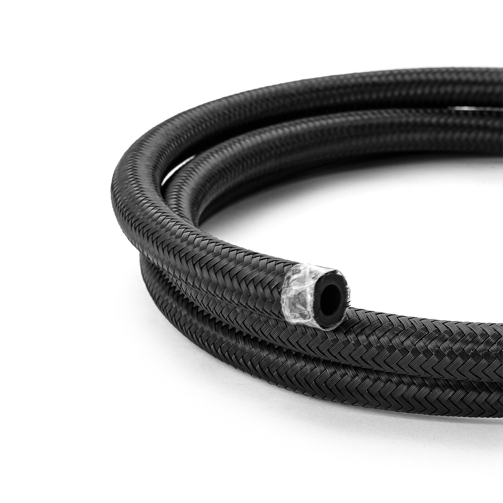 Speedmaster® 1-339-008-05 -6 AN Braided Black Nylon Hose Line [20 ft. Length]