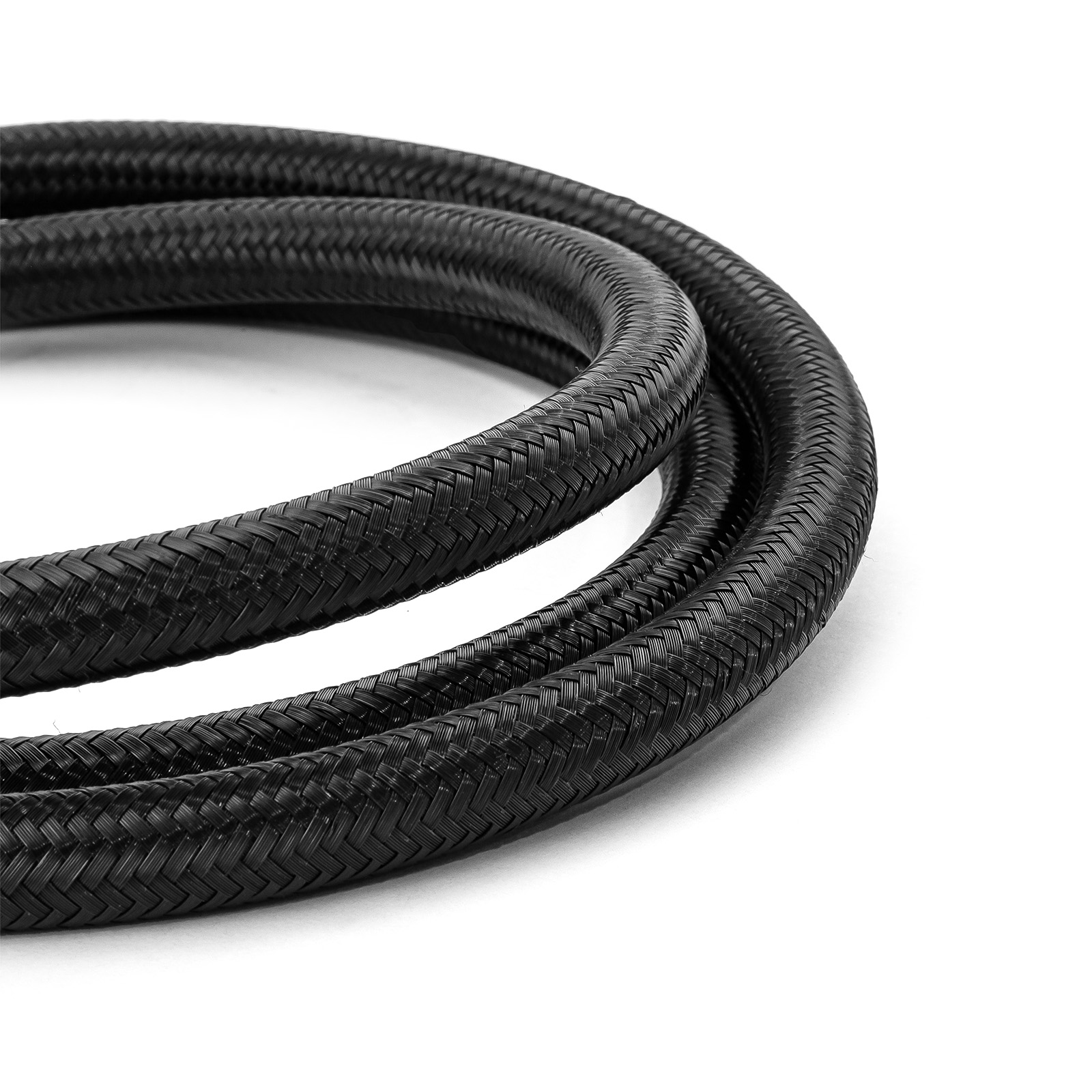Speedmaster® 1-339-009-05 -8 AN Braided Black Nylon Hose Line [20 ft. Length]